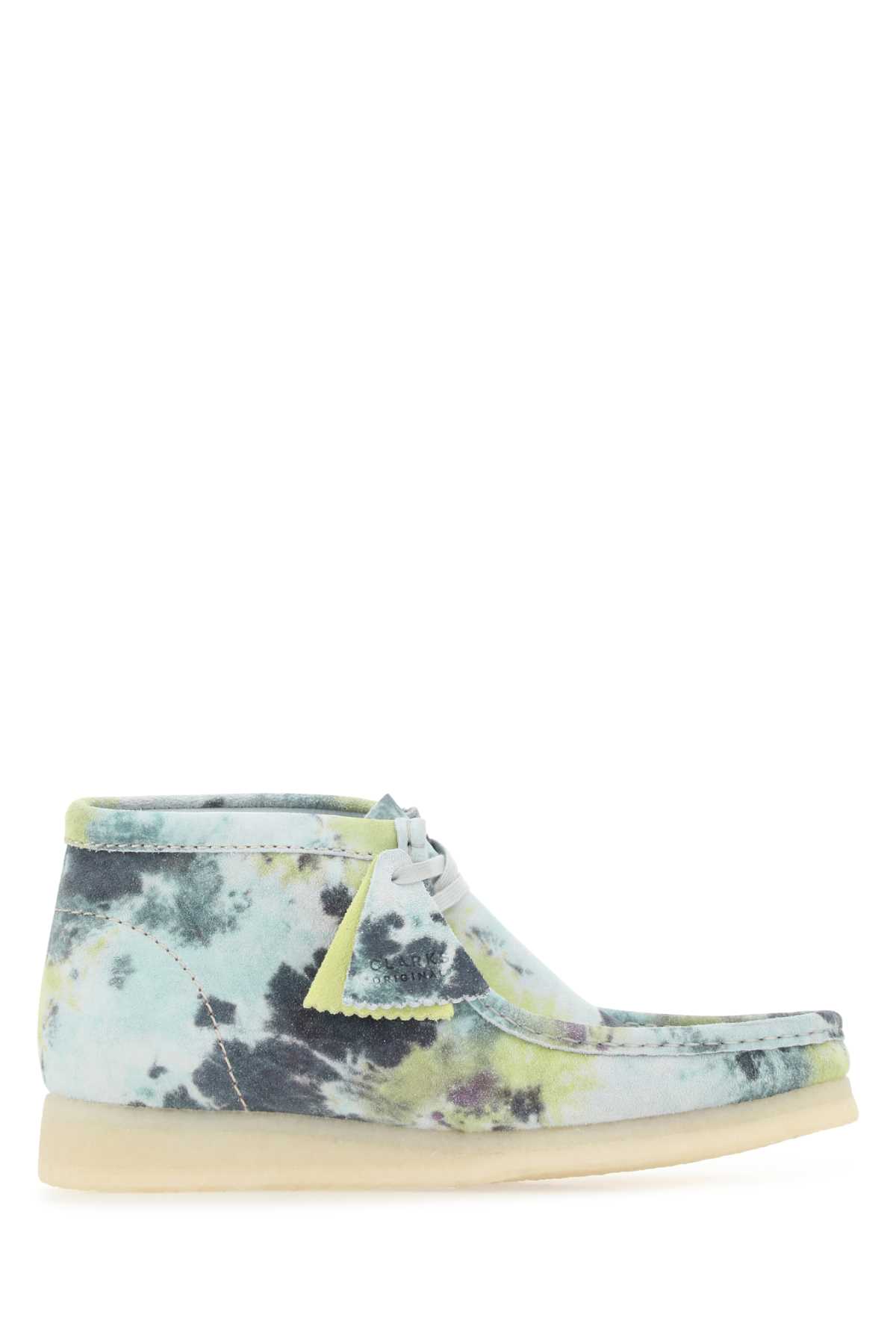 Printed Suede Wallabee Ankle Boots