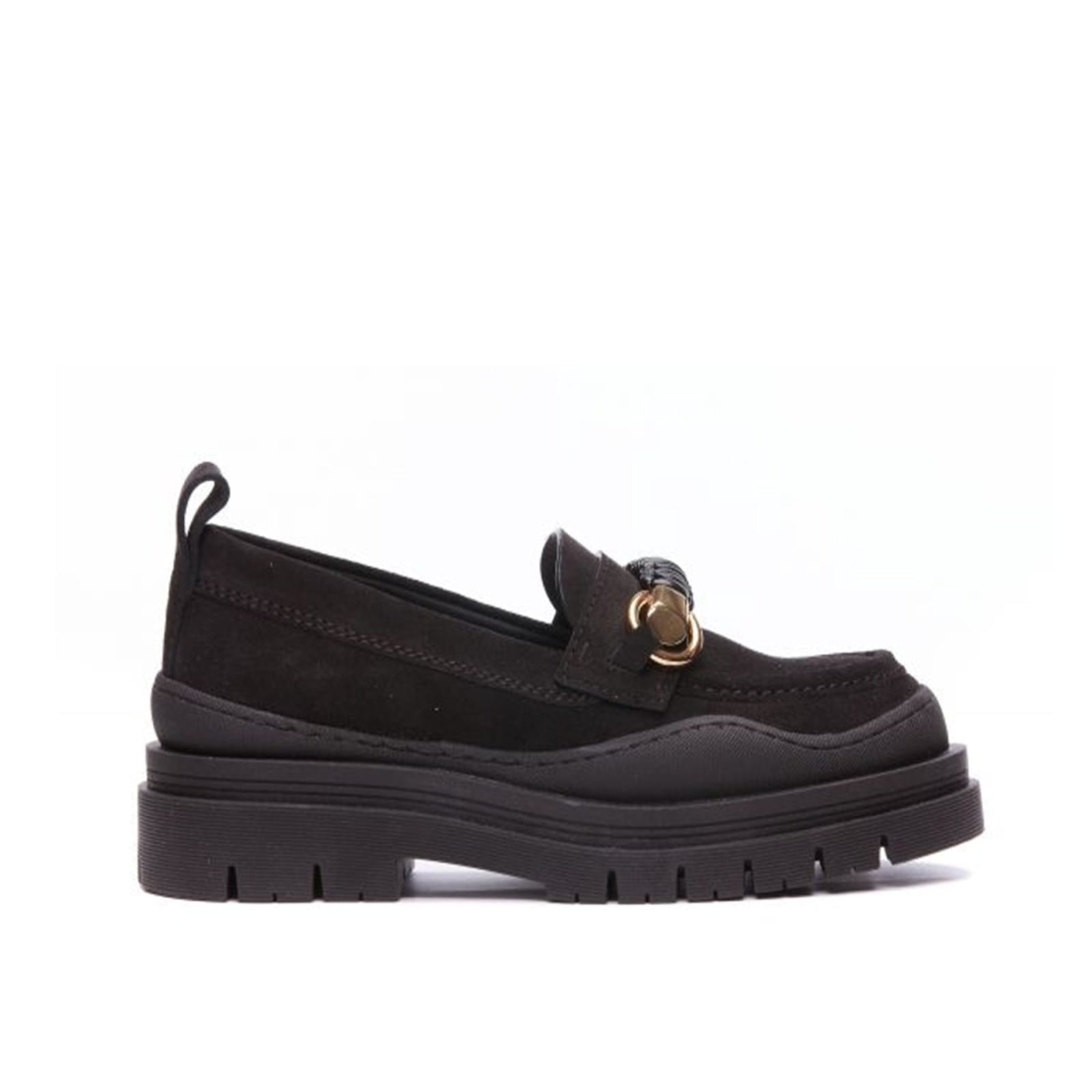 See By Chloé Leather Loafers In Black