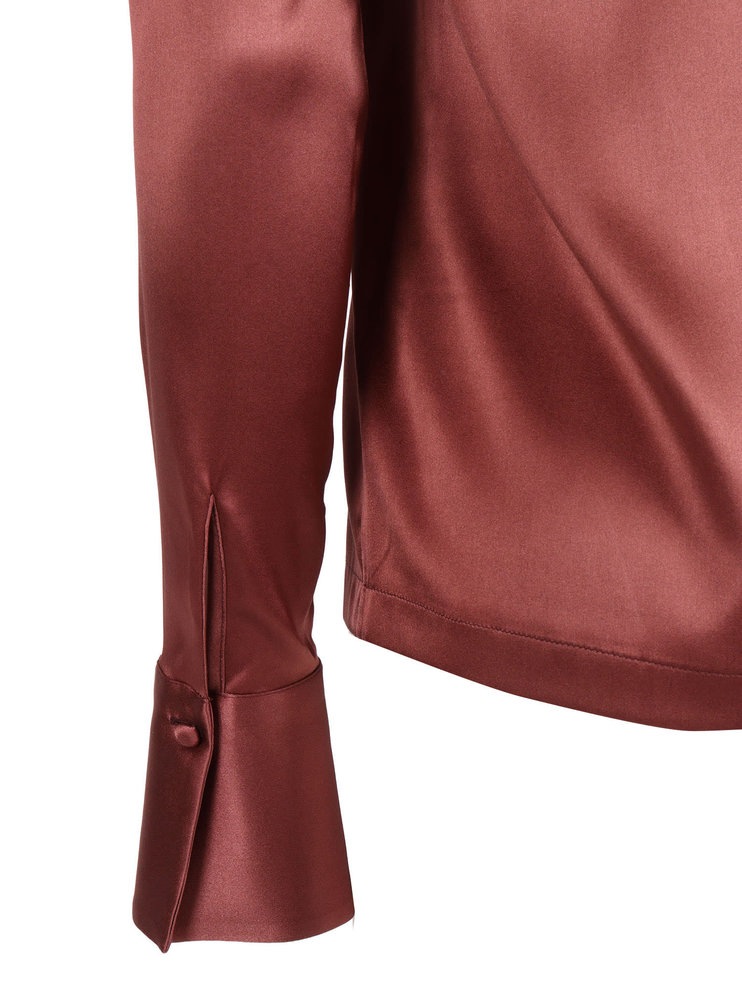 Mazzarelli Silk Shirt Mod. Angie B In Burgundy