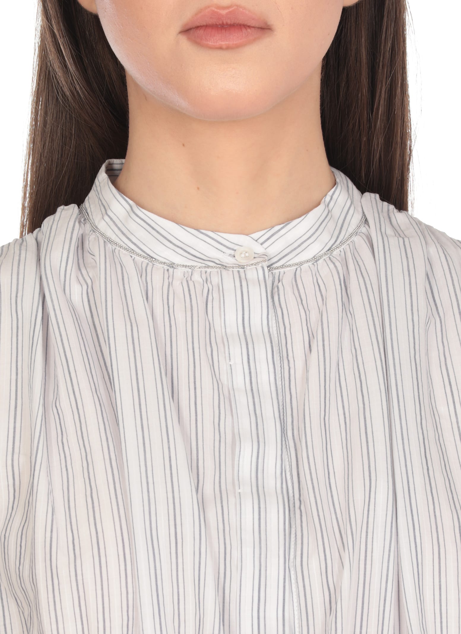 Peserico Striped Sleeveless Shirt