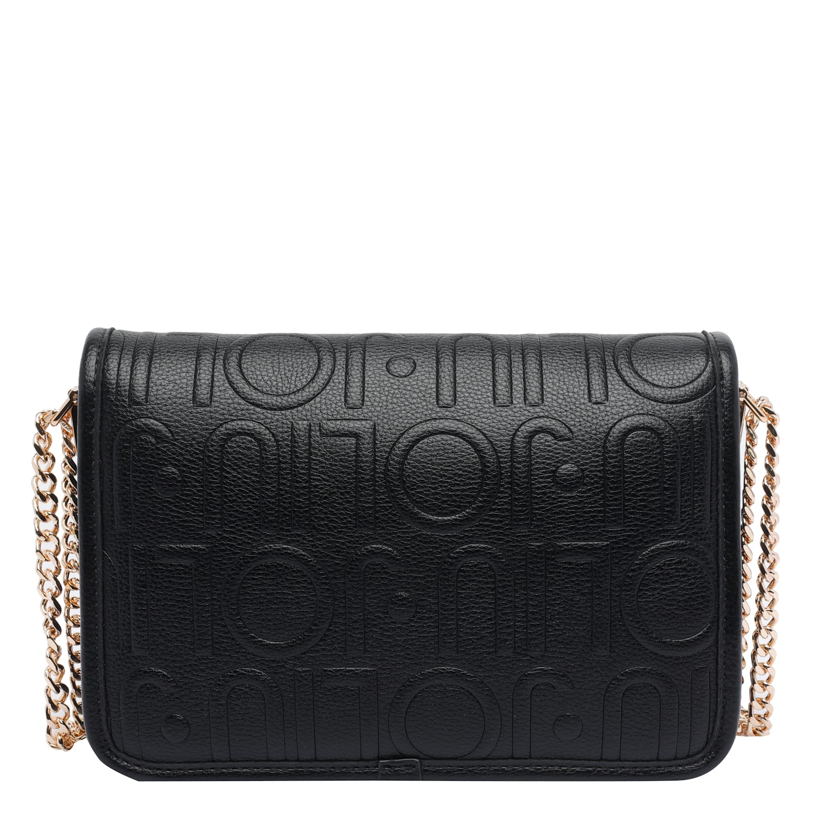 Liu •jo Logo Crossbody Bag In Black