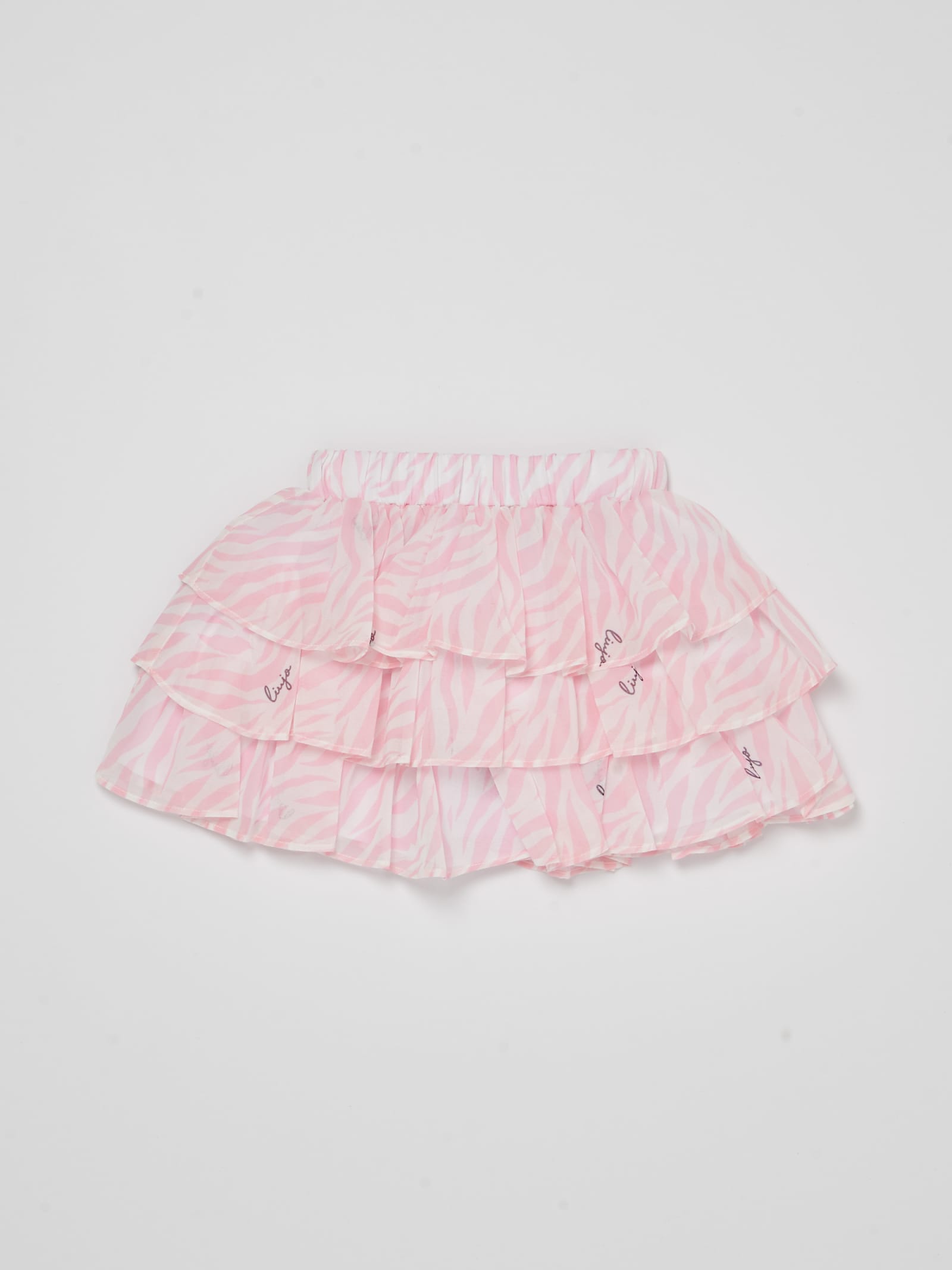 Shop Liu •jo Skirt Skirt In Bianco-rosa