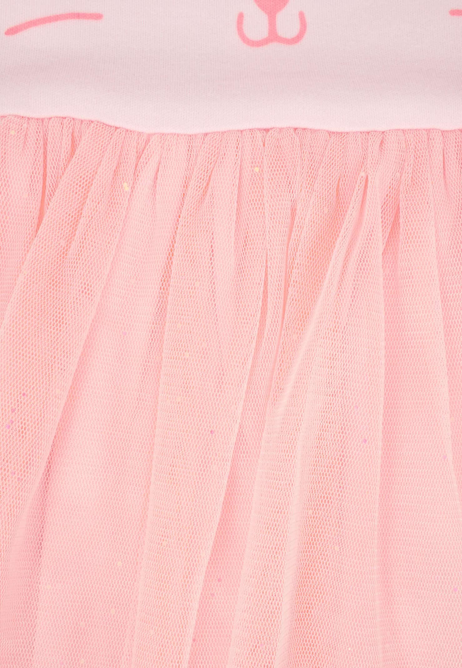 Billieblush Pink Suit For Baby Gilr With Cat In Pink