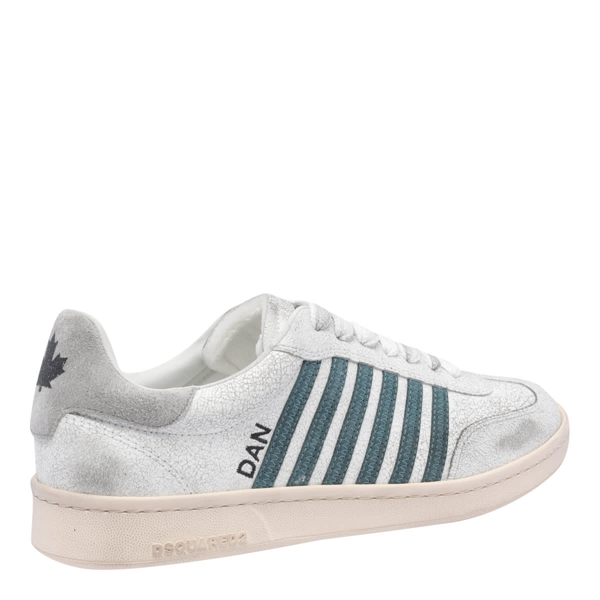 Shop Dsquared2 Boxer Sneakers In White