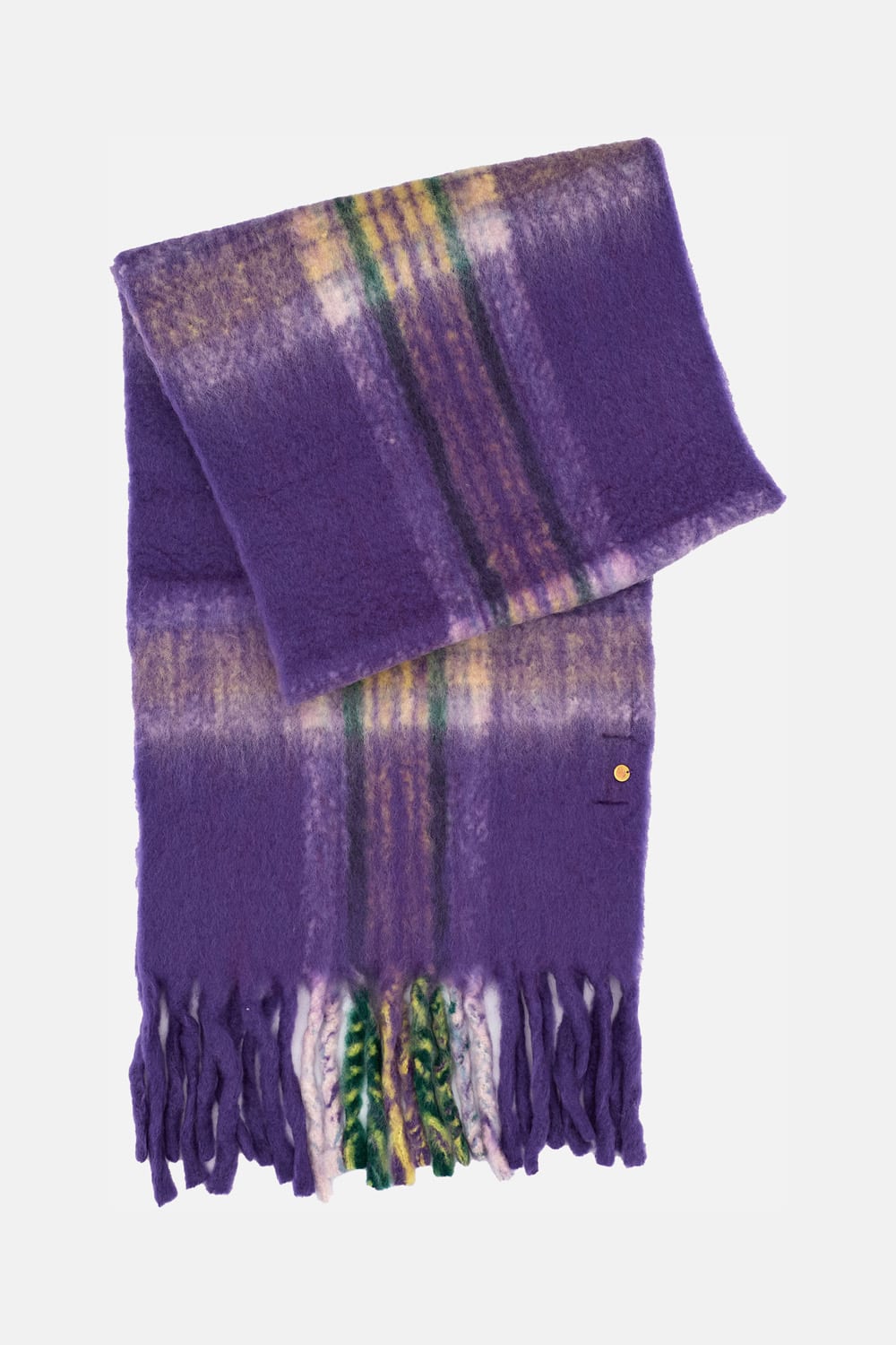 Antik Batik Fringed Scarf In Purple