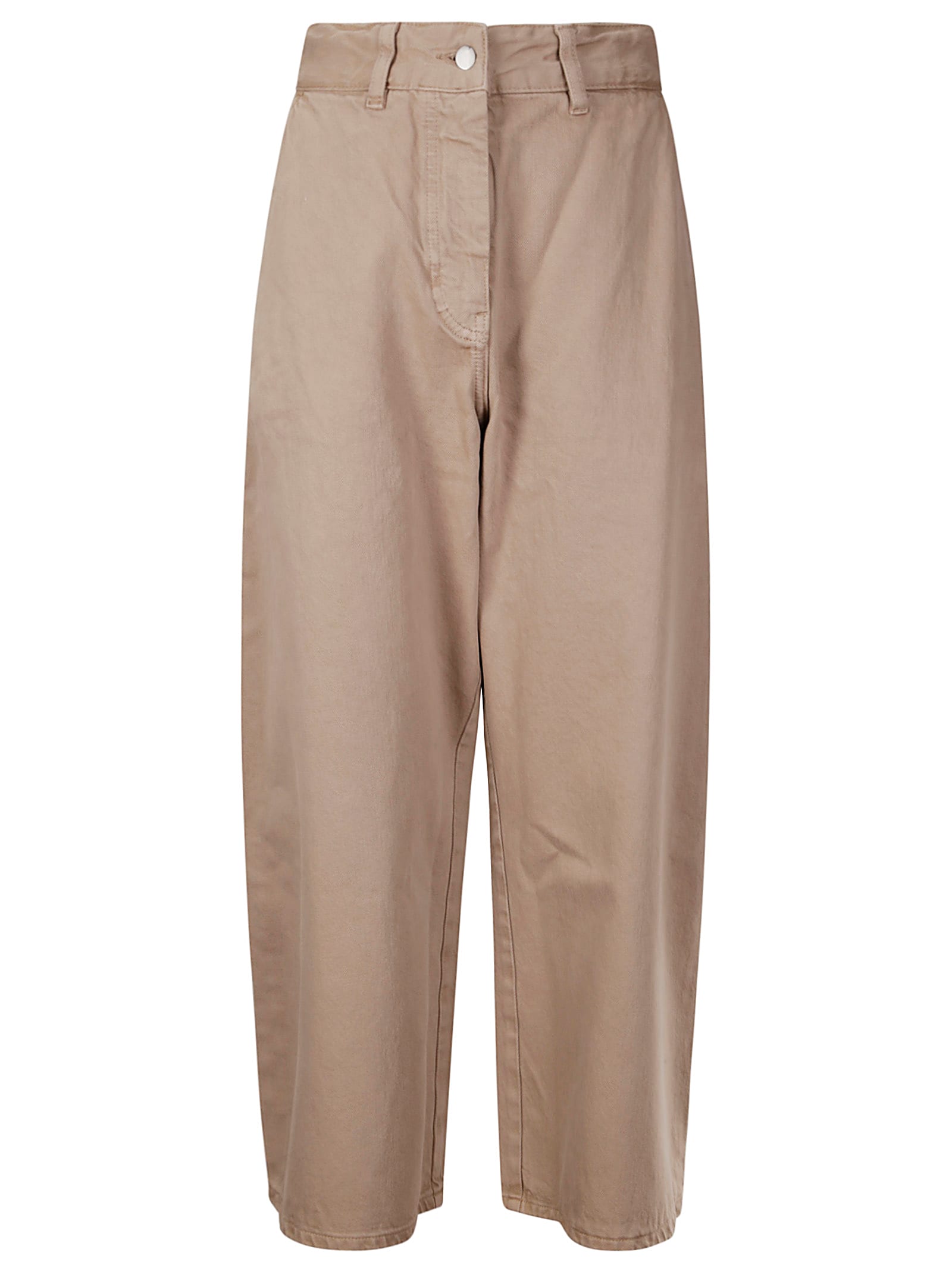Shop Studio Nicholson Denim - Wide Crop Pant In Parcel