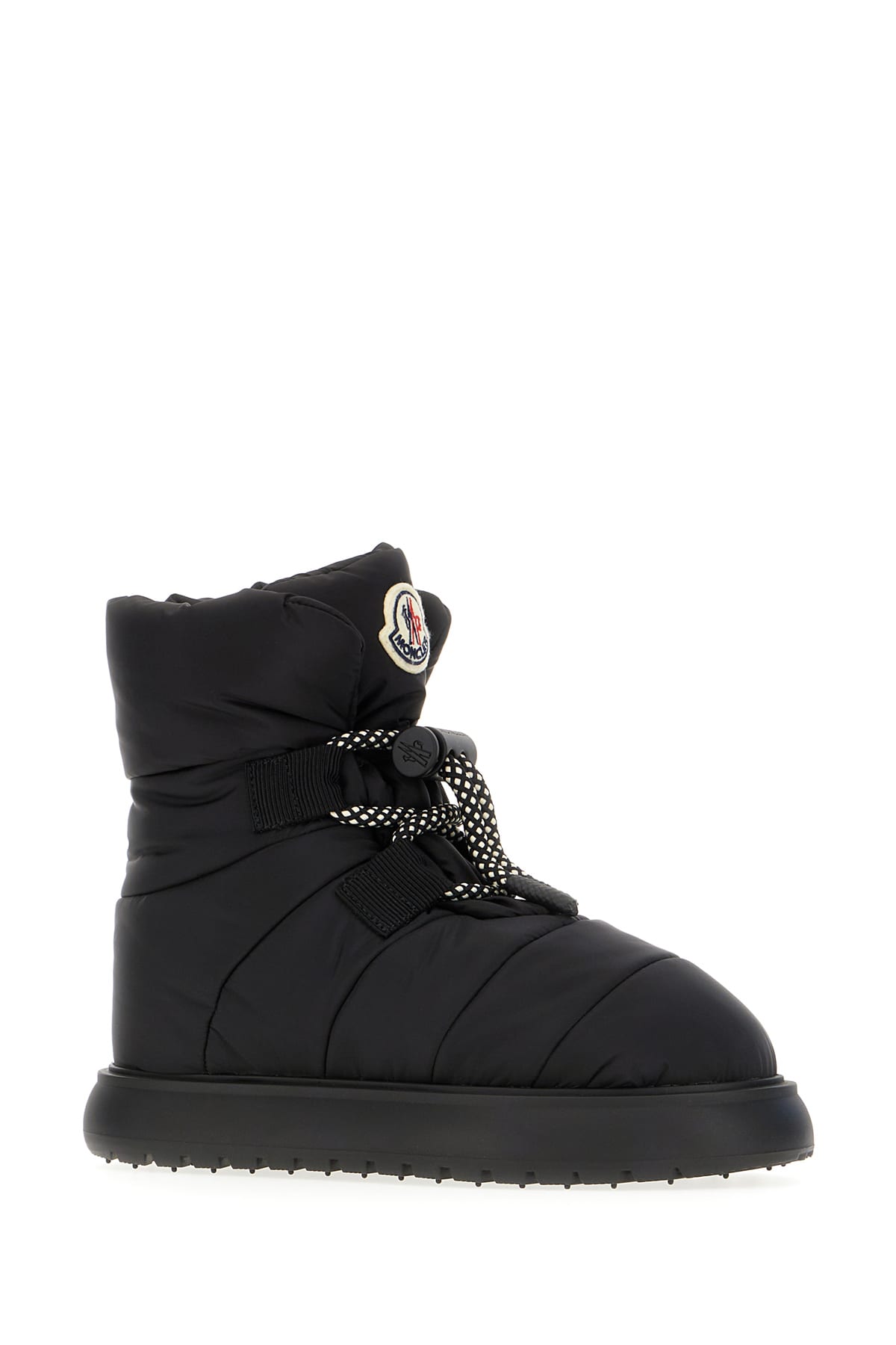 MONCLER BLACK NYLON GAIA PULL BOOTS 