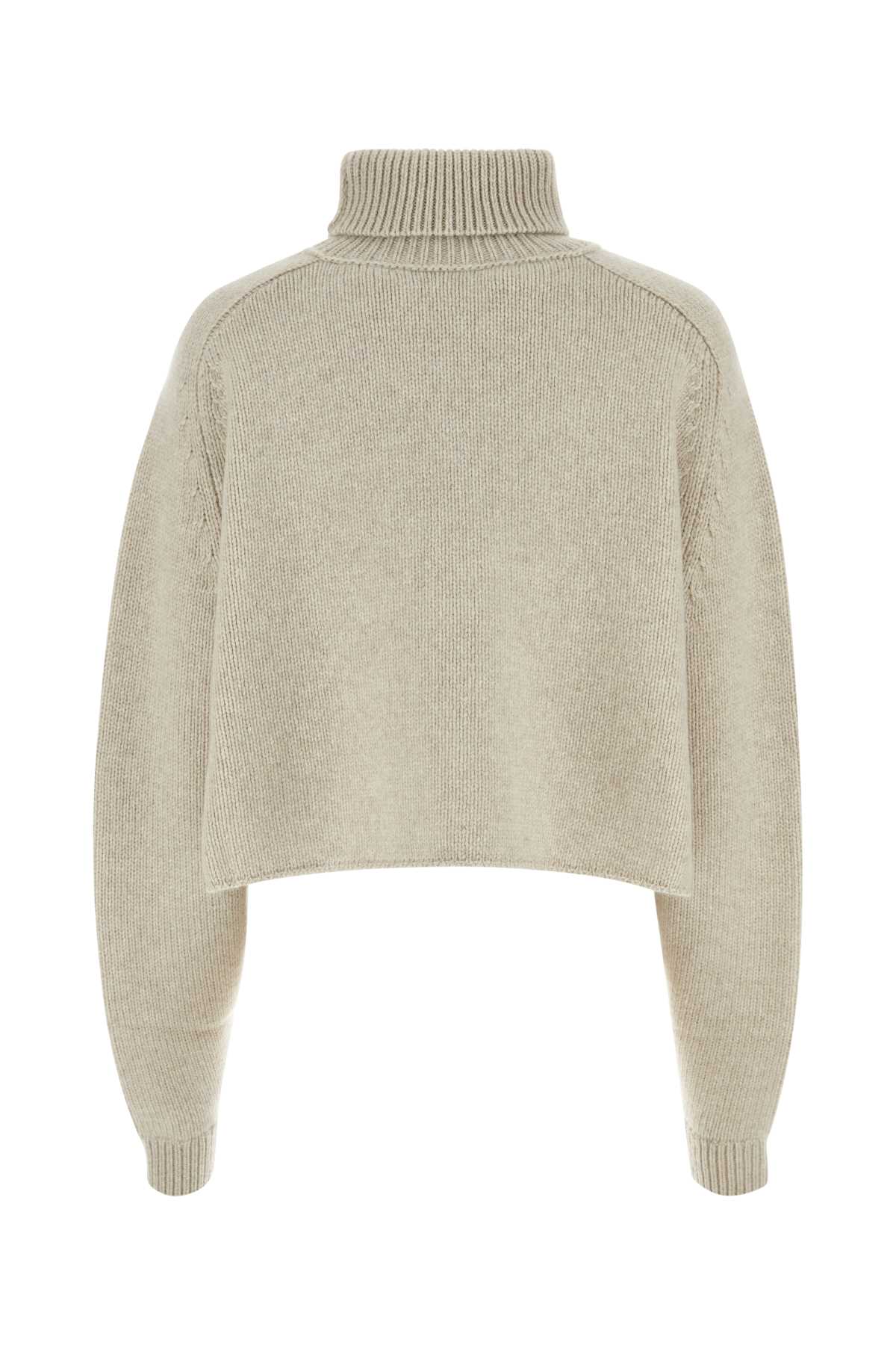 Shop The Row Oversize Chalk Cashmere Ehud Sweater In Silkpaper