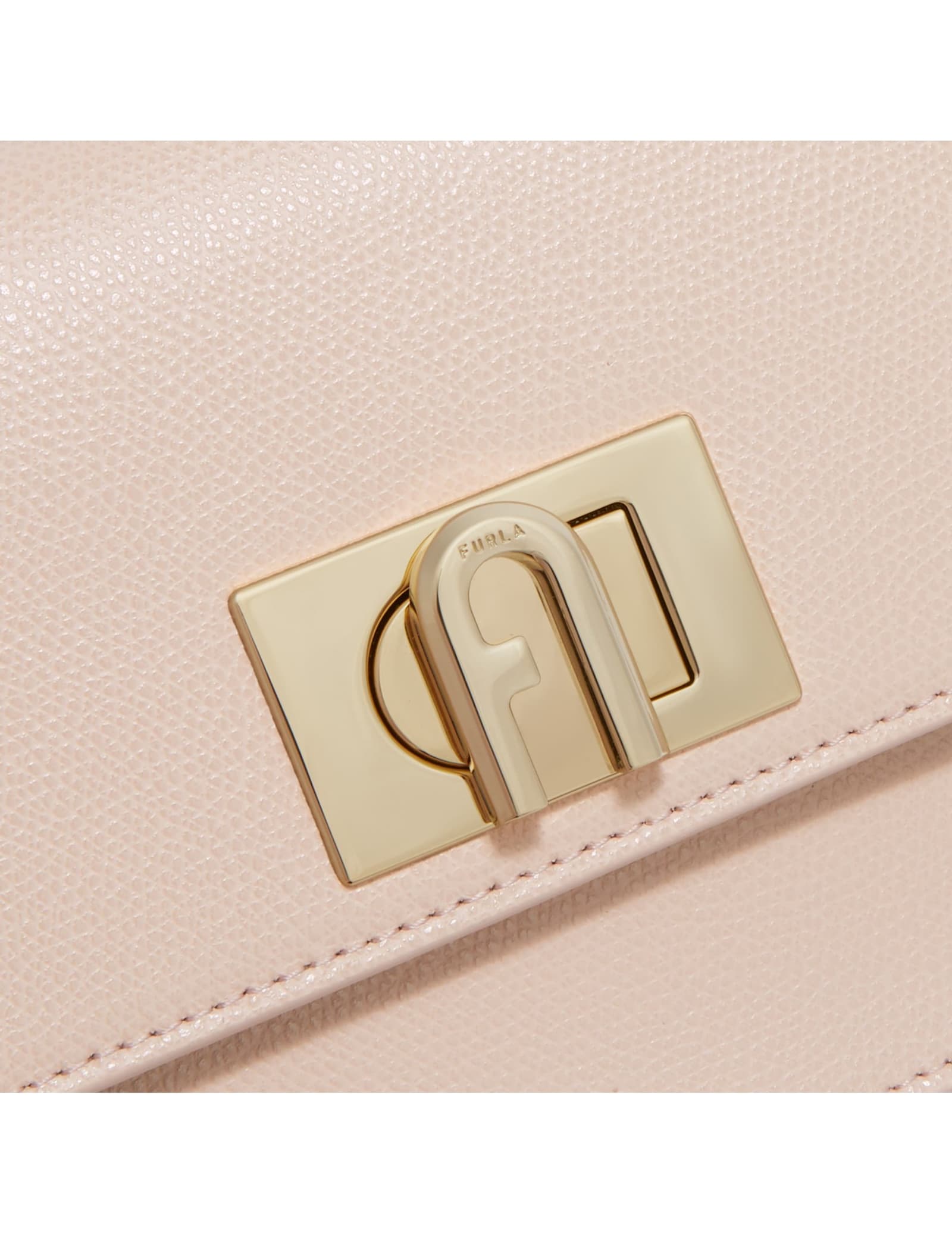 Furla 1927 Mini Leather Shoulder Bag Color Azalea In Pink