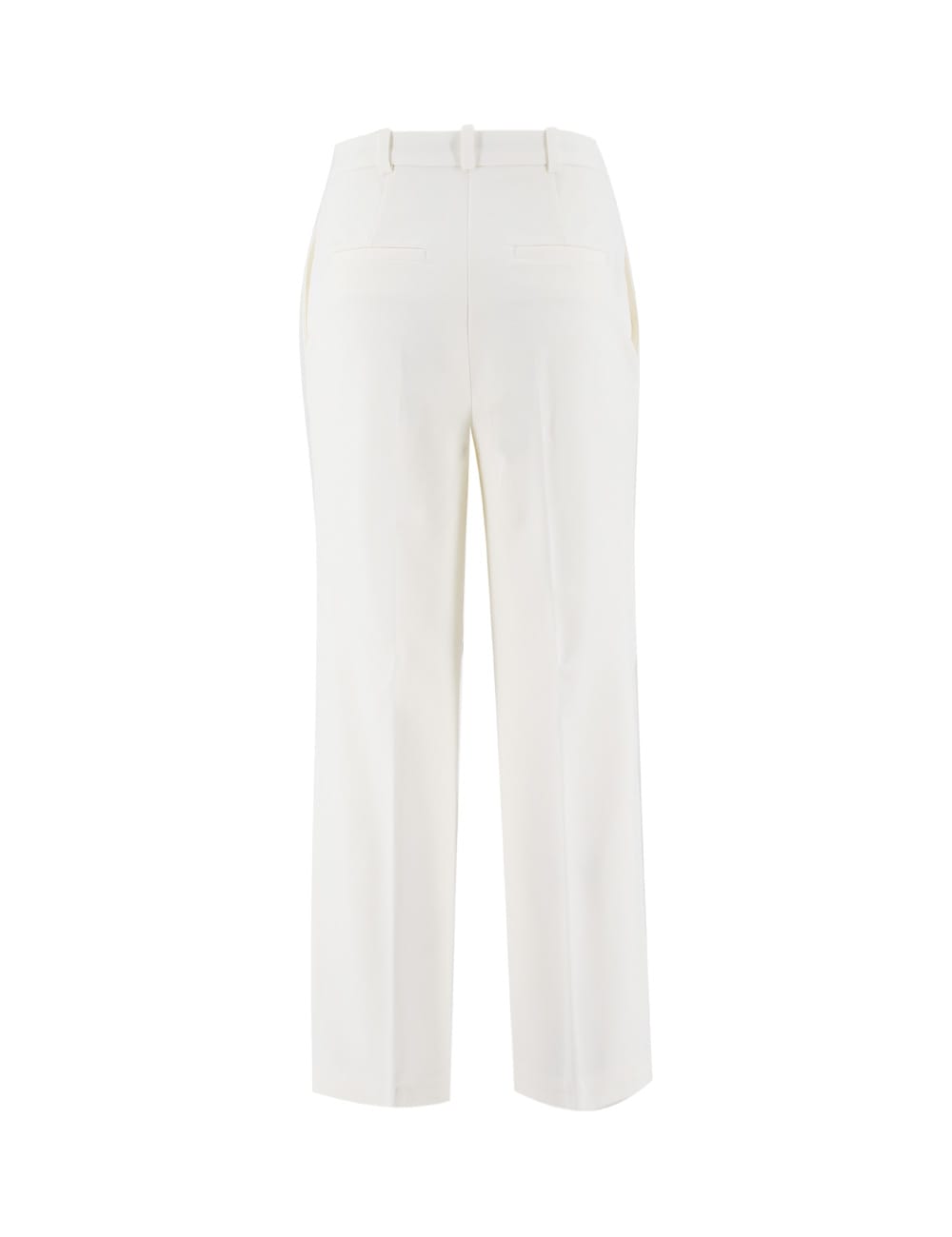 Shop Pinko Trousers In Bianco Biancaneve