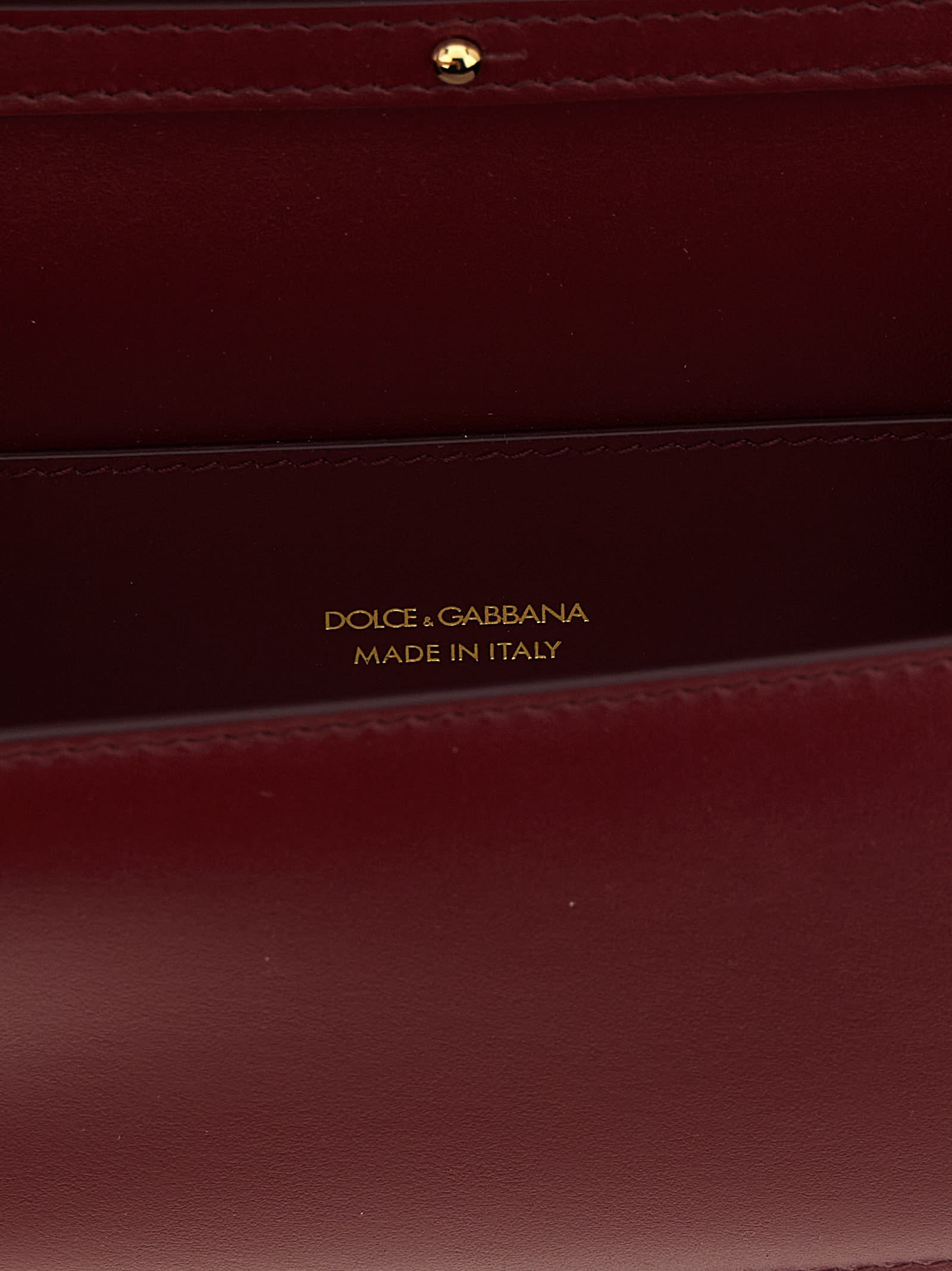 Dolce & Gabbana Maroon 3.5 Shoulder Bag In Burgundy