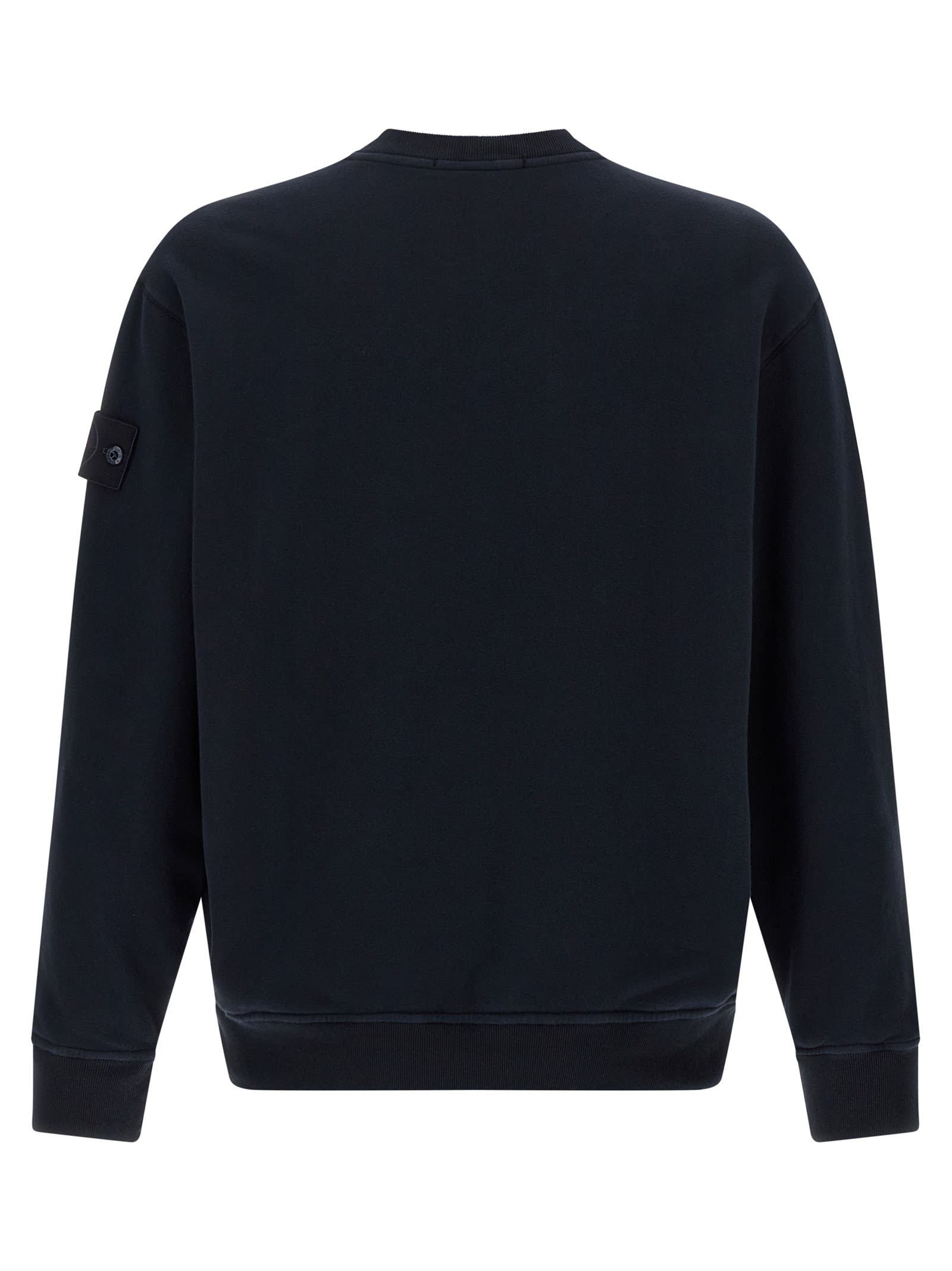 Stone Island Logo Badge Sweatshirt In Animal Print