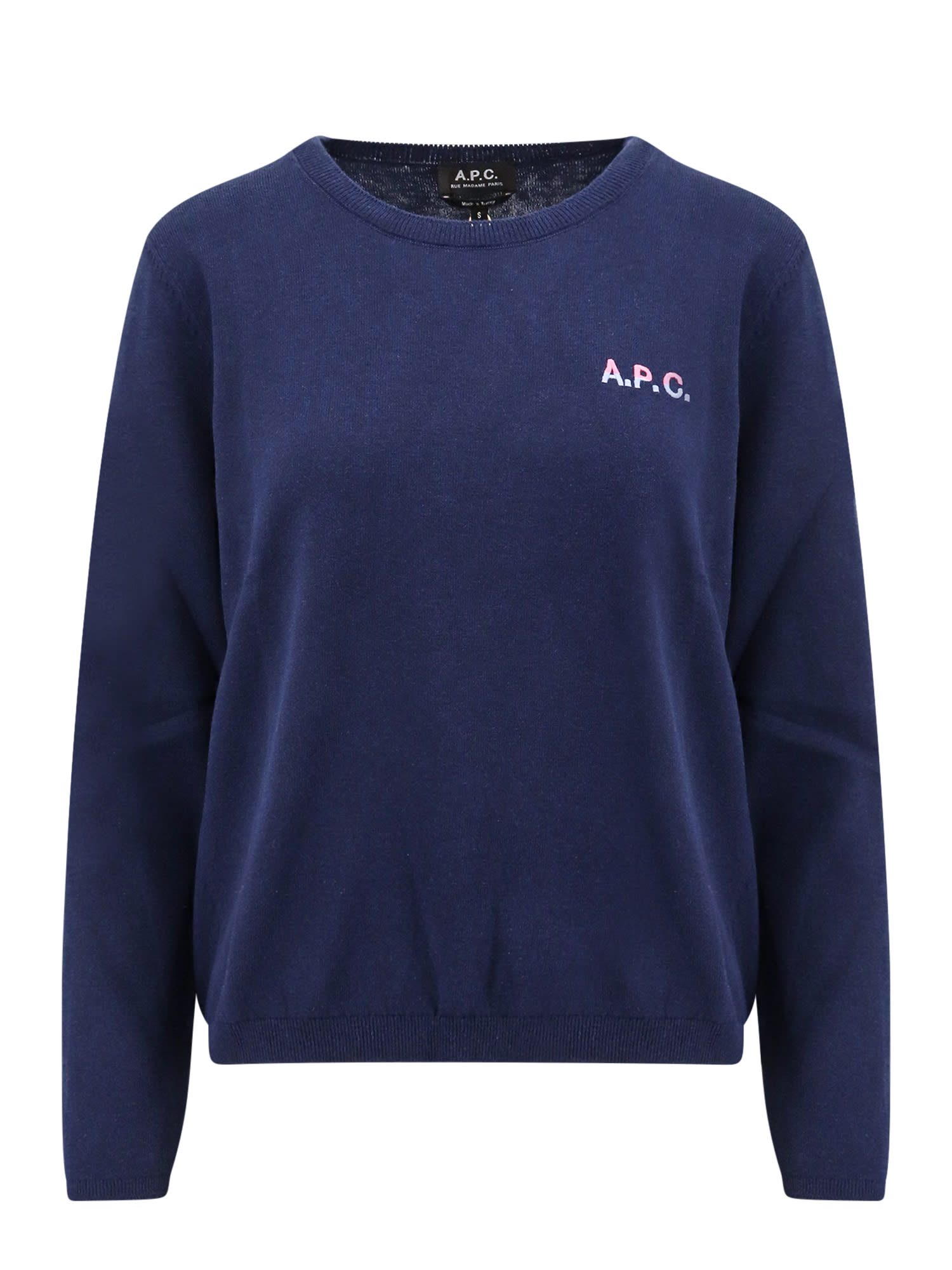 Shop Apc Sweater In Blue