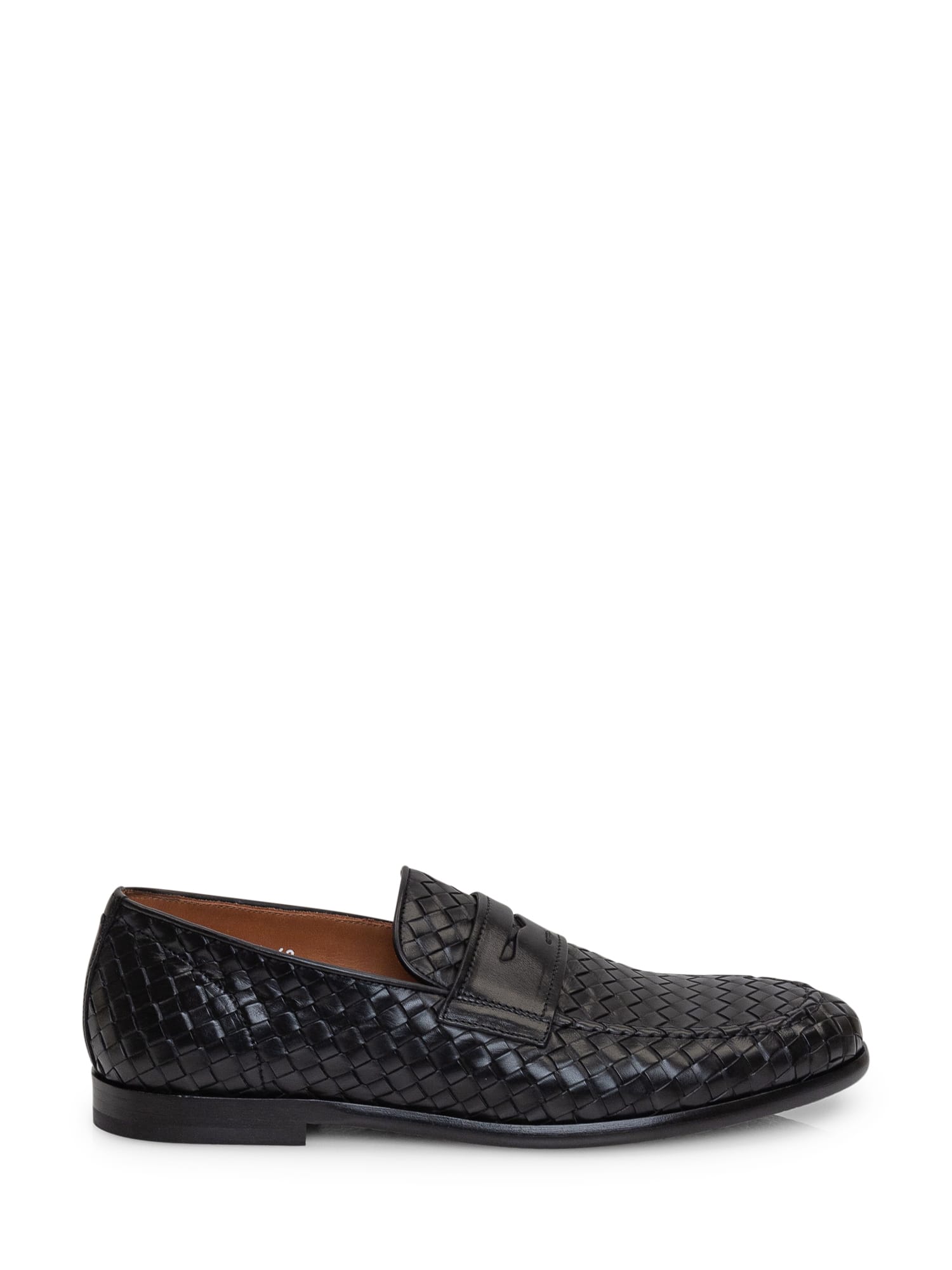 Shop Doucal's Penny Loafer In Fdo Nero