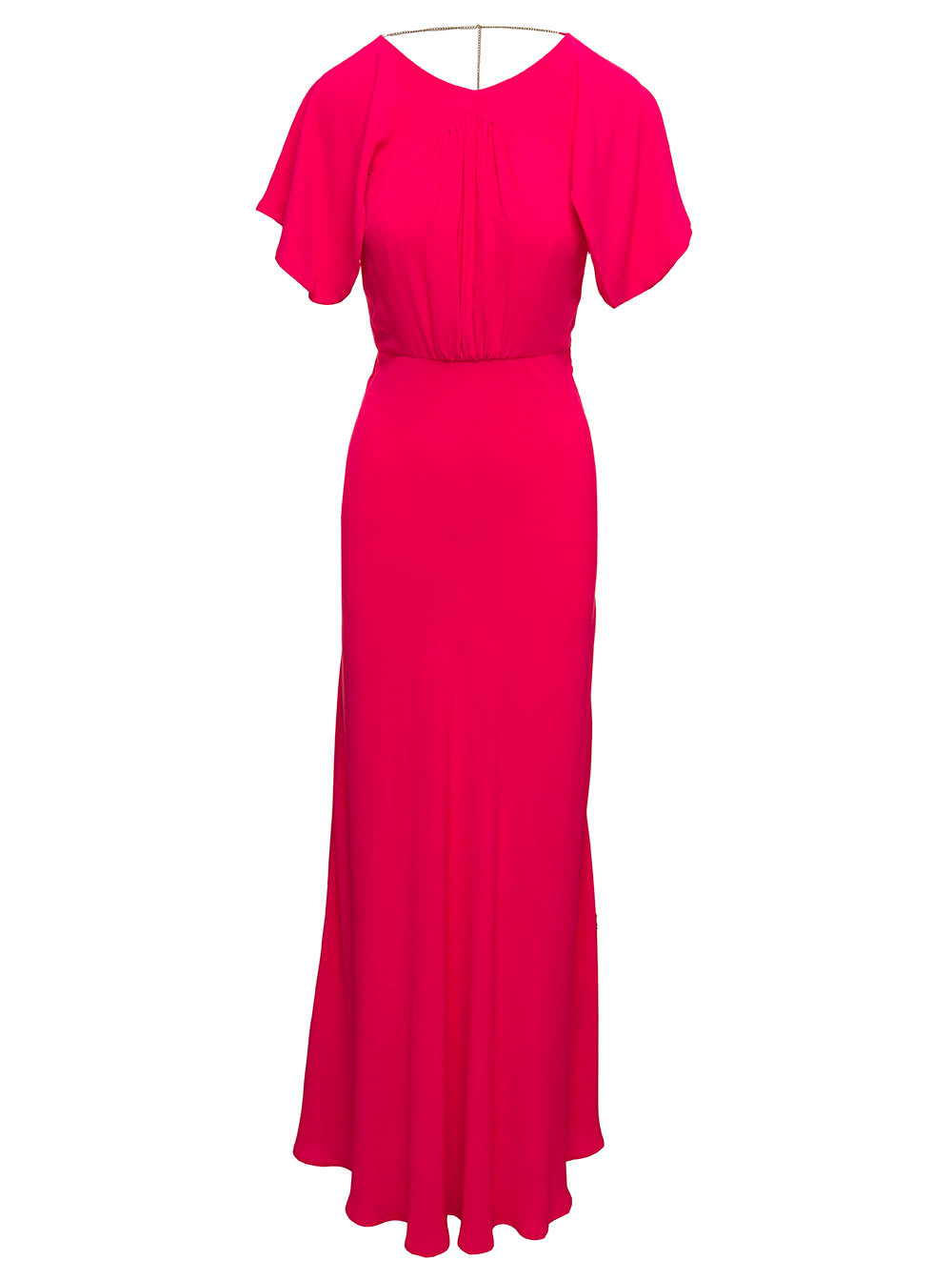 Liu-Jo Liu Jo Womans Pink Long Dress With Back Neckline