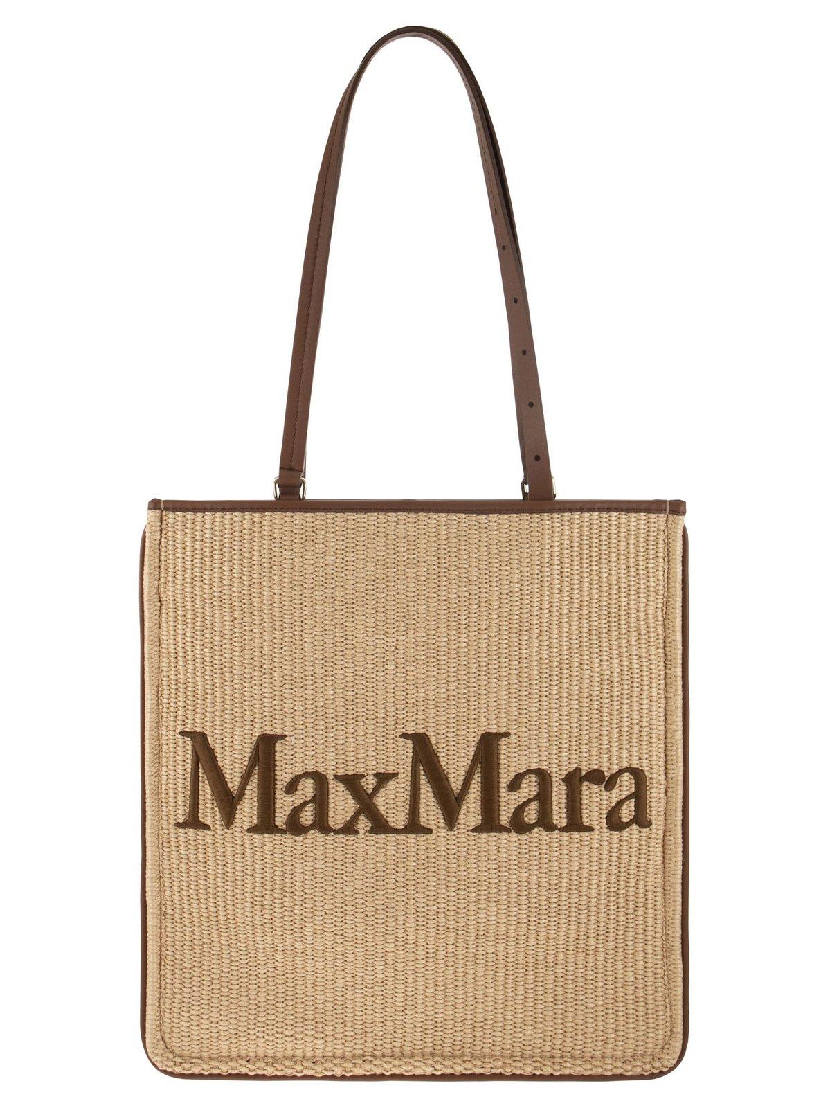 MAX MARA LOGO-DETAILED TOTE BAG