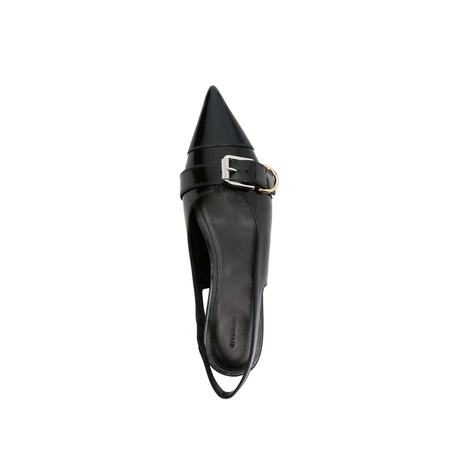 Shop Givenchy Voyou Slingback Ballerina Flat In Black
