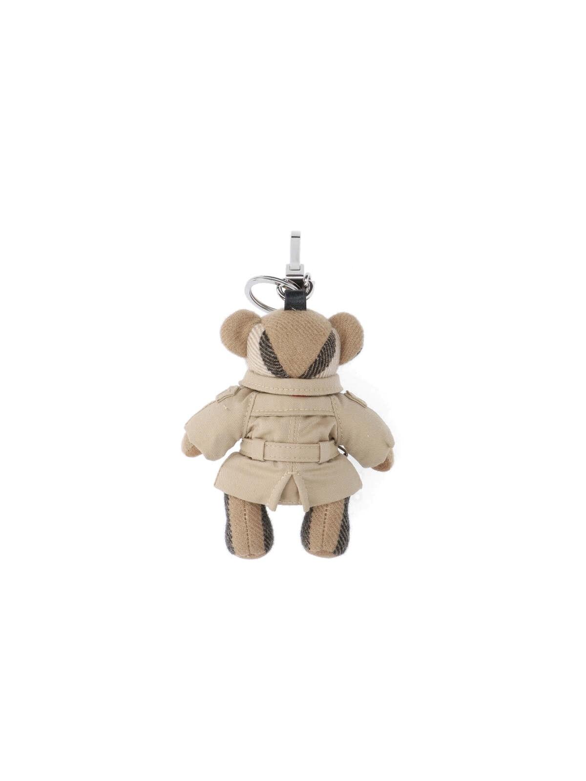 Shop Burberry Thomas Trench Keyring In Marrone