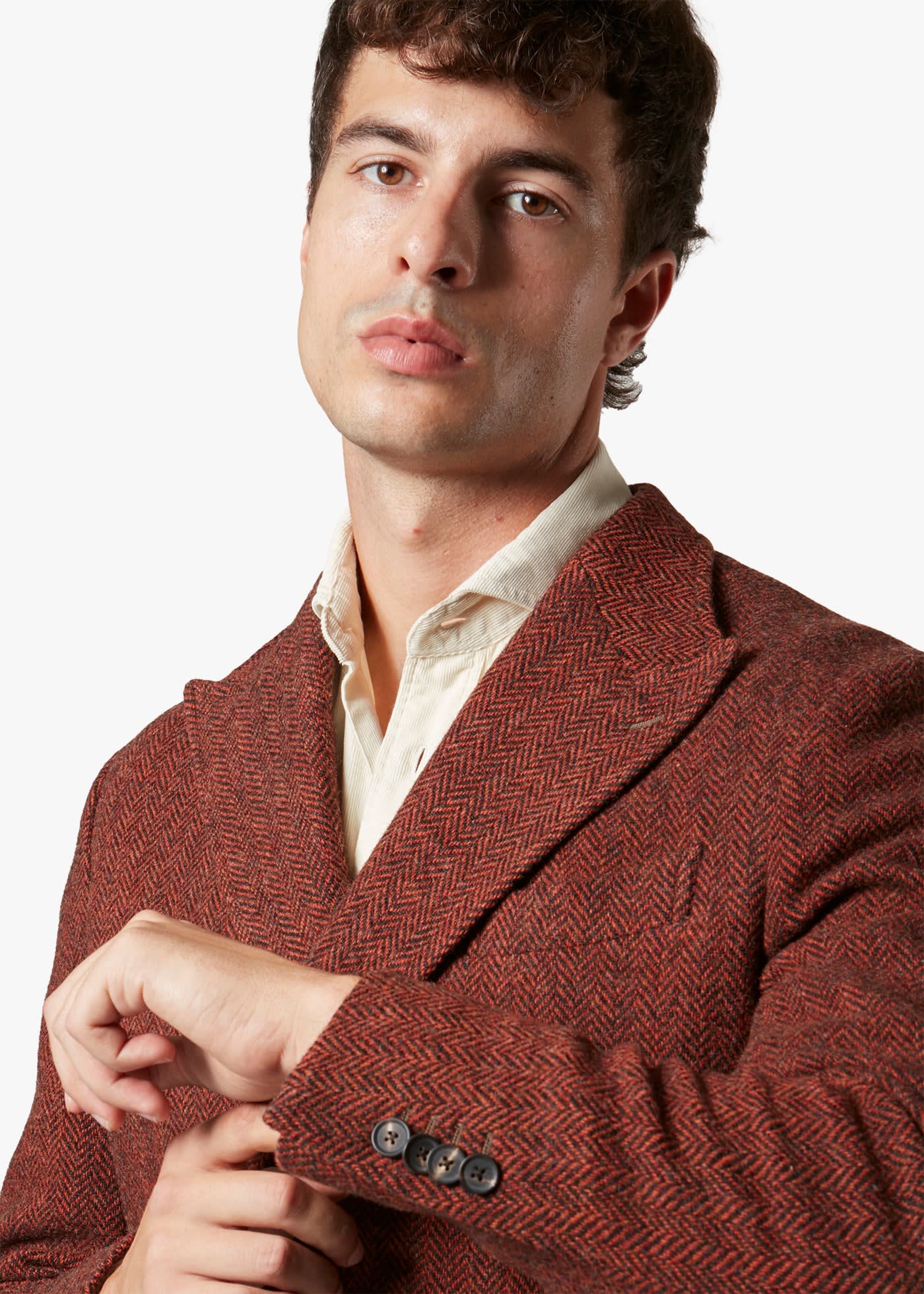Doppiaa Aartemisia Double-breasted Jacket In Burgundy