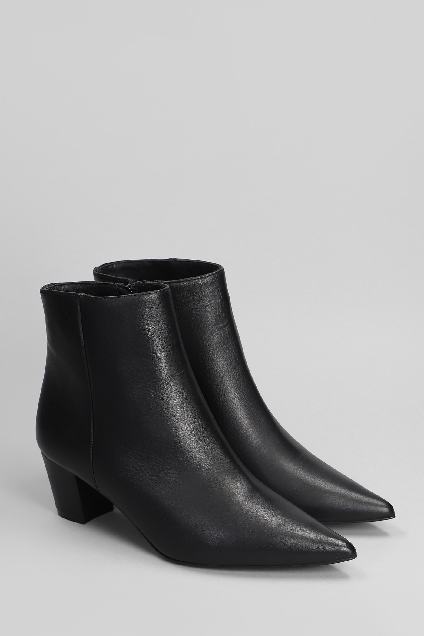 Shop Marc Ellis High Heels Ankle Boots In Black Leather