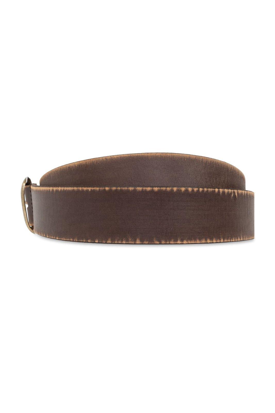 Shop Dsquared2 Vintage Buckle Belt In Marrone