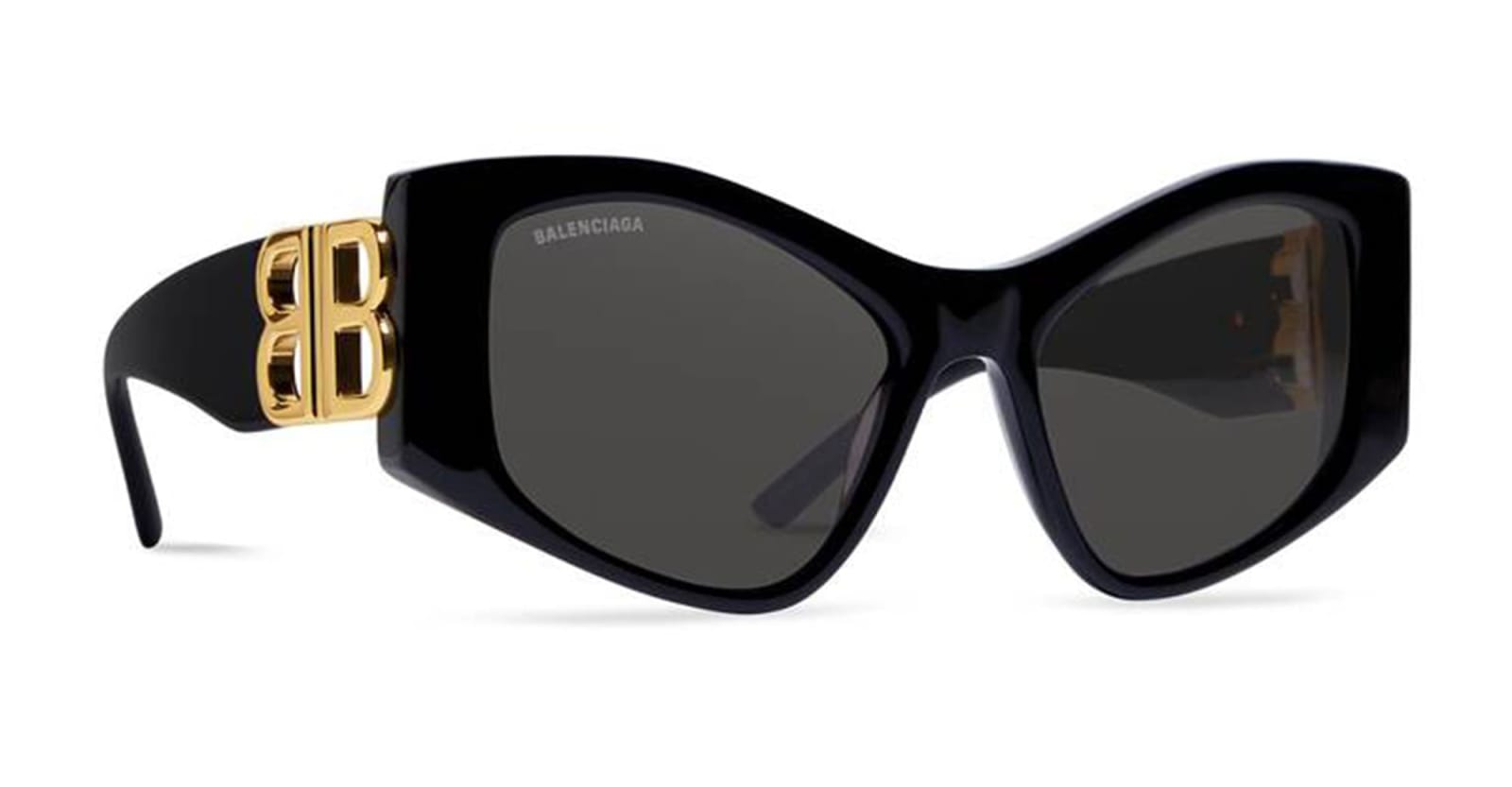 Shop Balenciaga Bb0287s-001 - Black Sunglasses