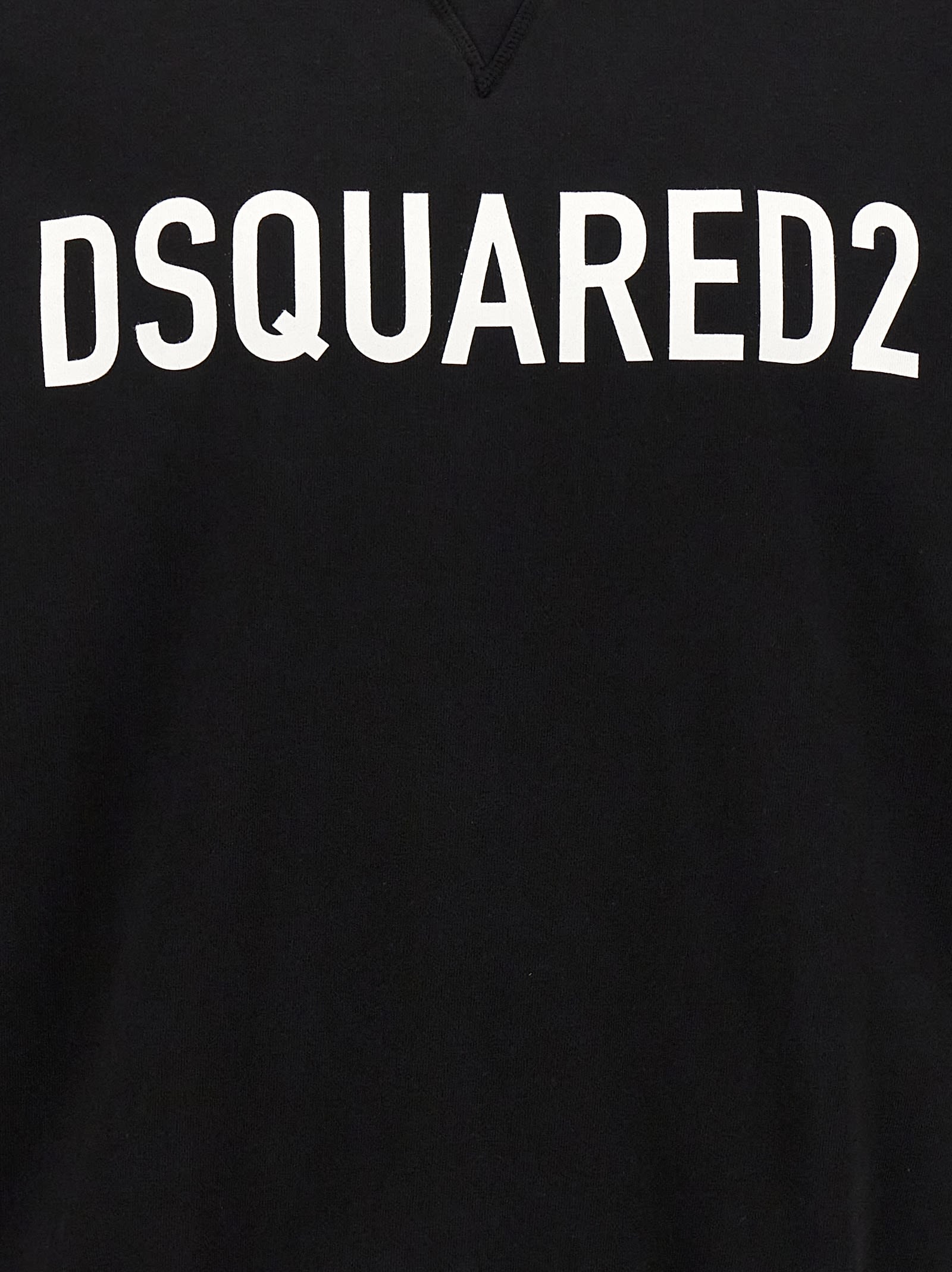 Shop Dsquared2 Logo Print Hoodie In White/black