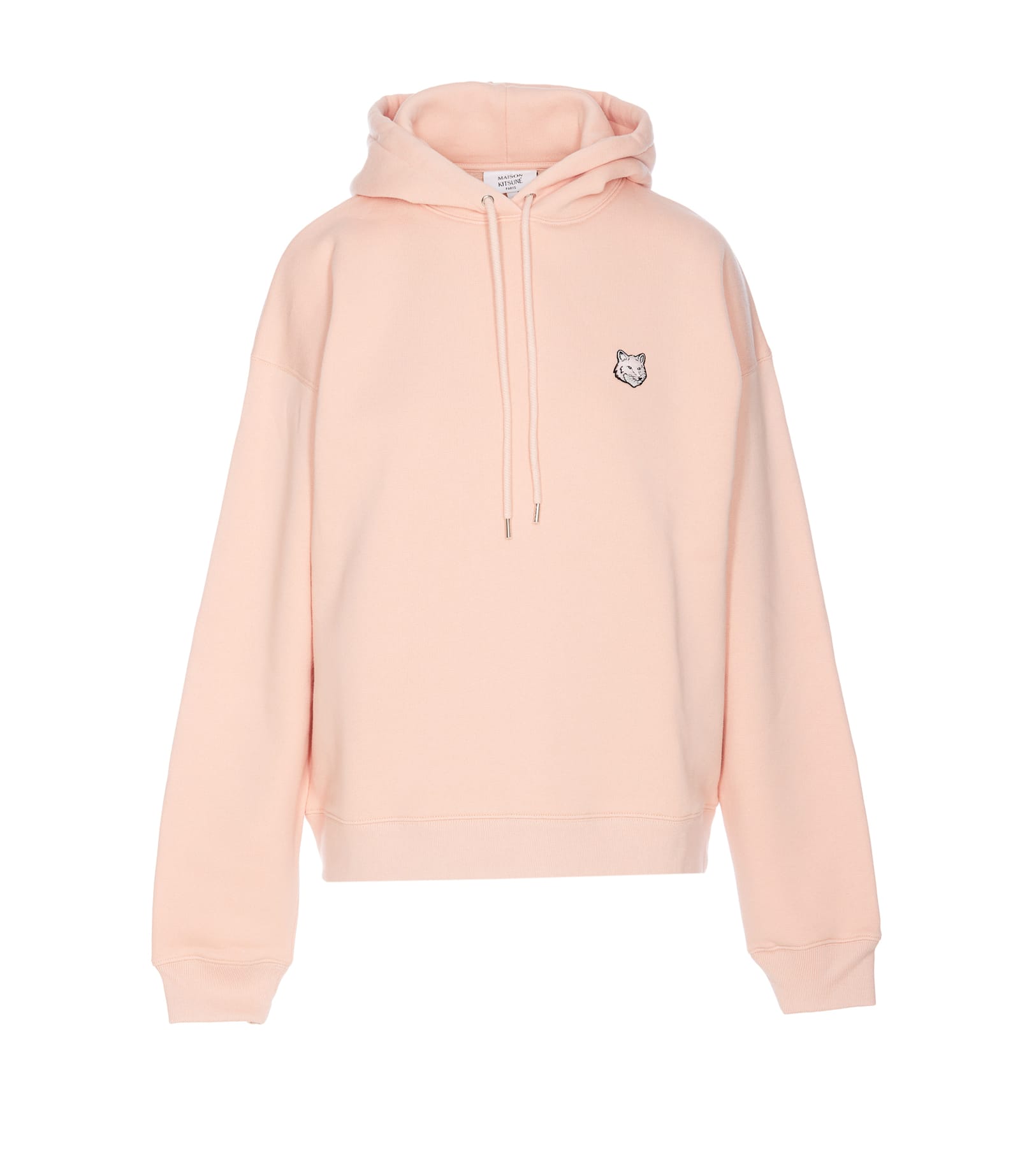 Shop Maison Kitsuné Fox Head Patch Hoodie In Pink