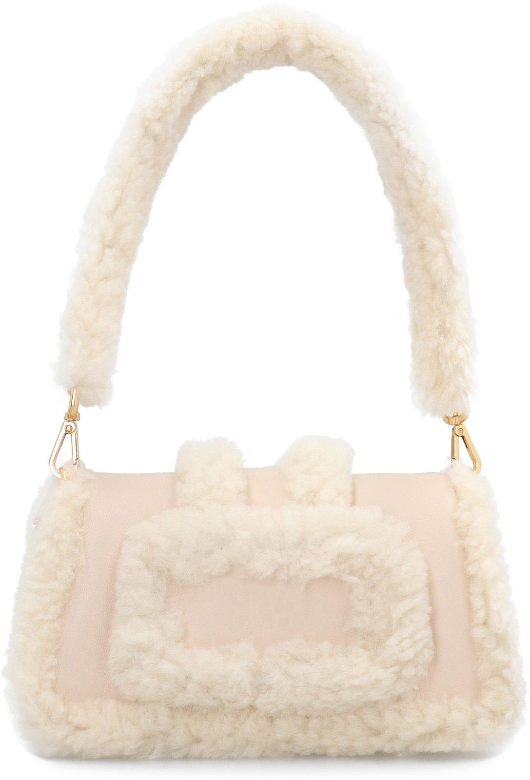 Shop Jacquemus Le Petit Bambimou Doux Shoulder Bag In Beige