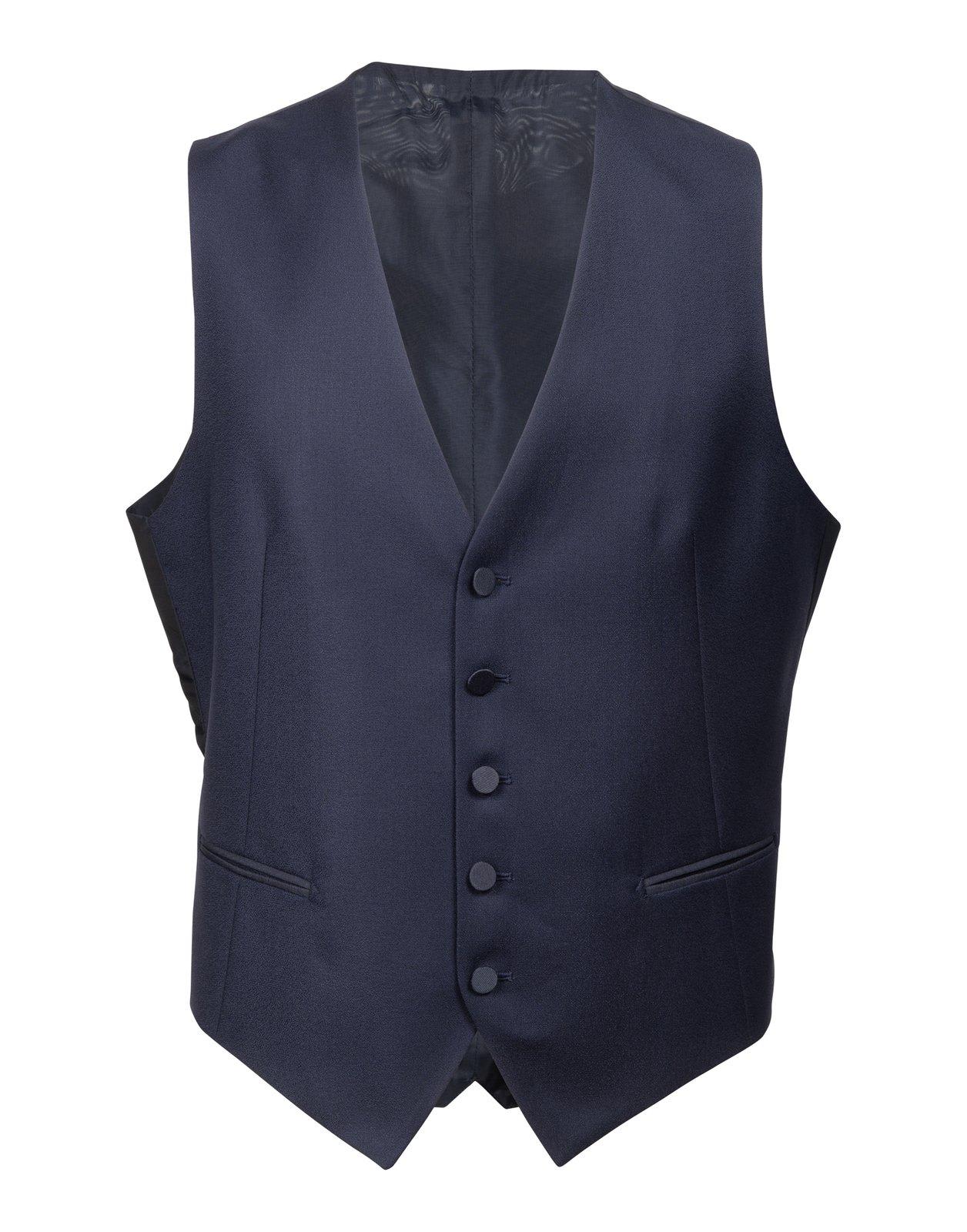 Shop Tagliatore Single-breasted Three-piece Suit Set In Blu Aperto