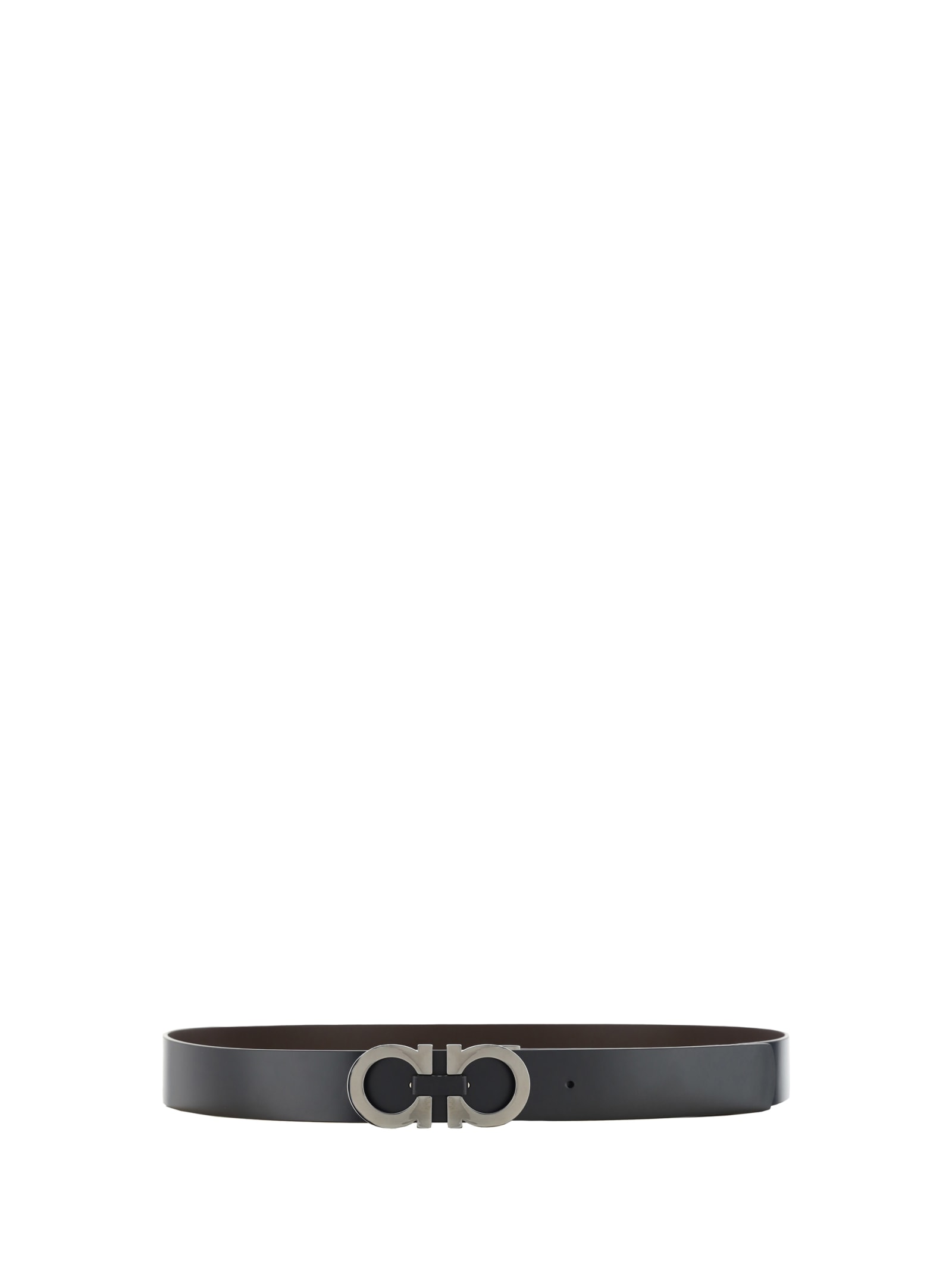 Shop Ferragamo Reversible Belt In Brown-black