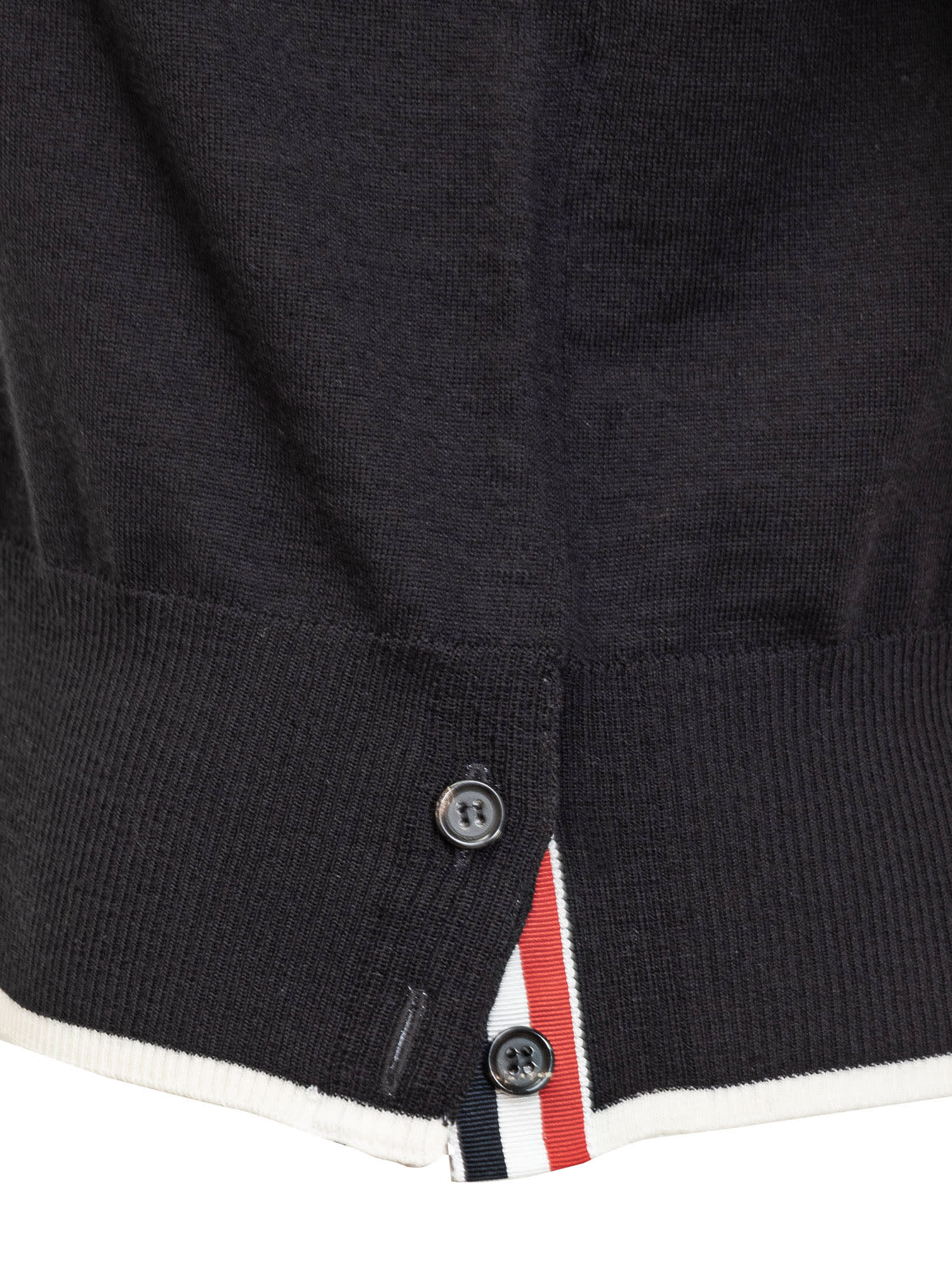 Shop Thom Browne Virgin Wool 4-bar Pullover In Black