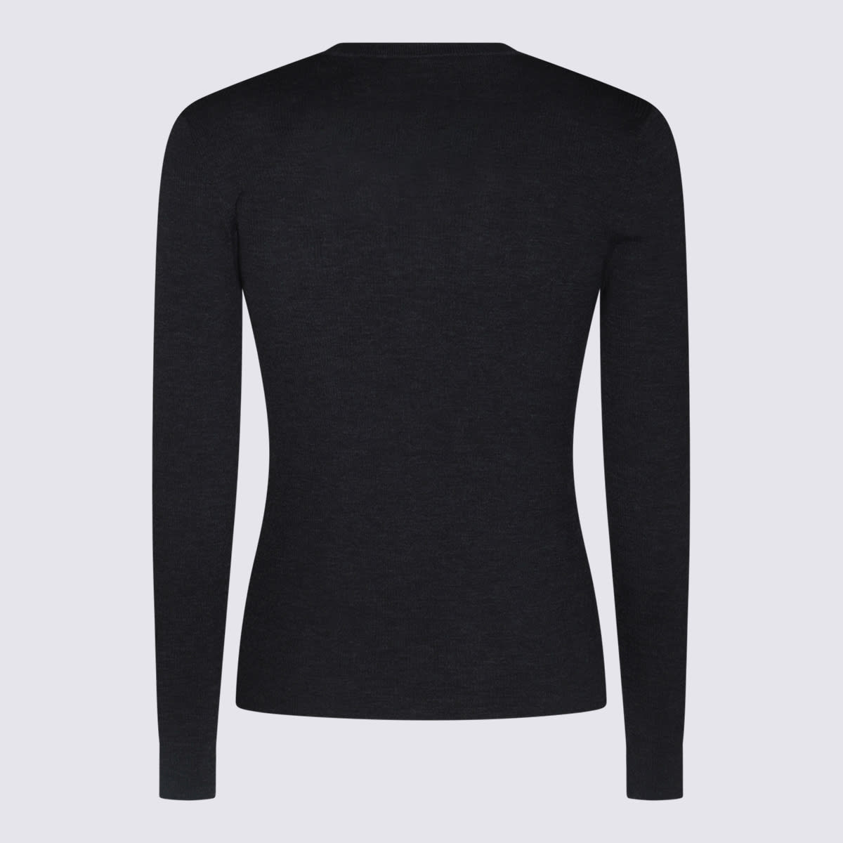 Shop Valentino Dark Grey Wool Knitwear