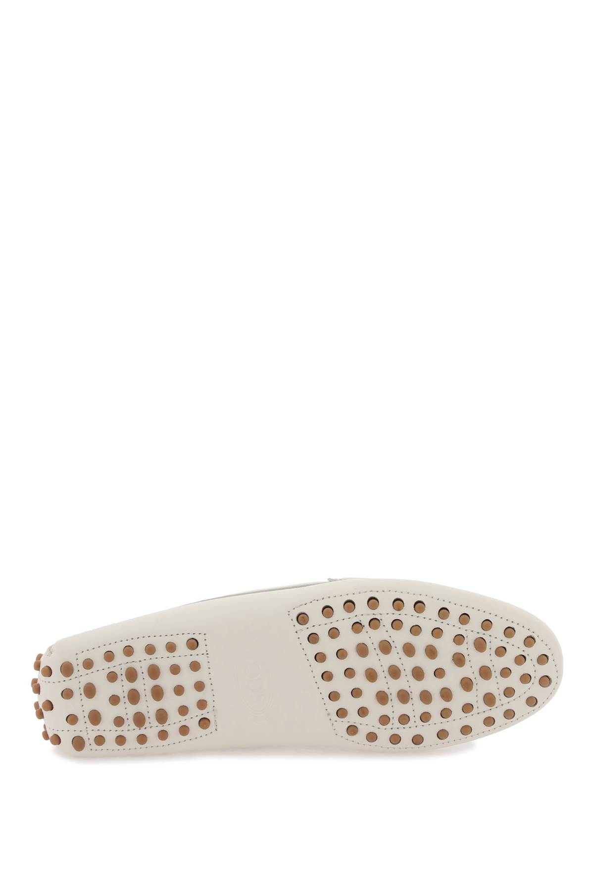 Shop Tod's Gommino Bubble Kate Loafers In Mousse (white)