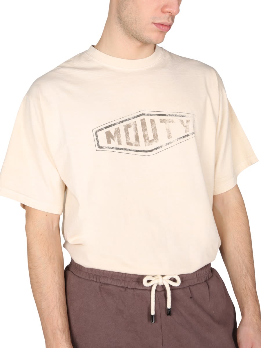 Shop Mouty Motors T-shirt In Ivory