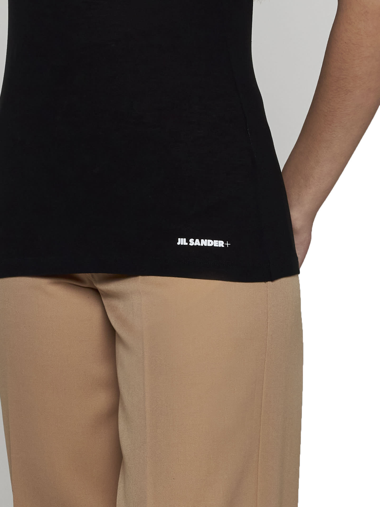 Shop Jil Sander T-shirt In Black