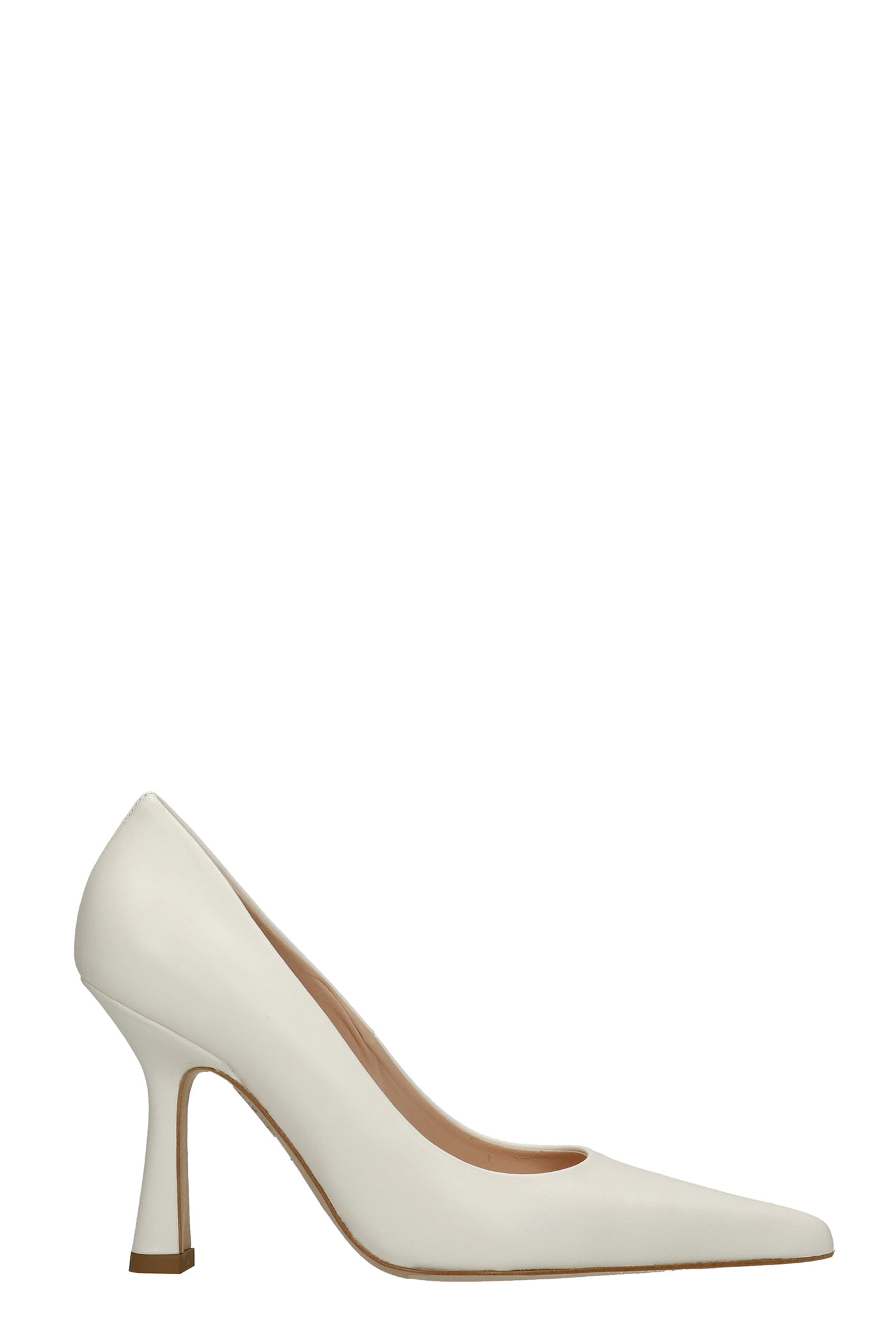 Liu-Jo Pointy Lh02 Pumps In White Leather