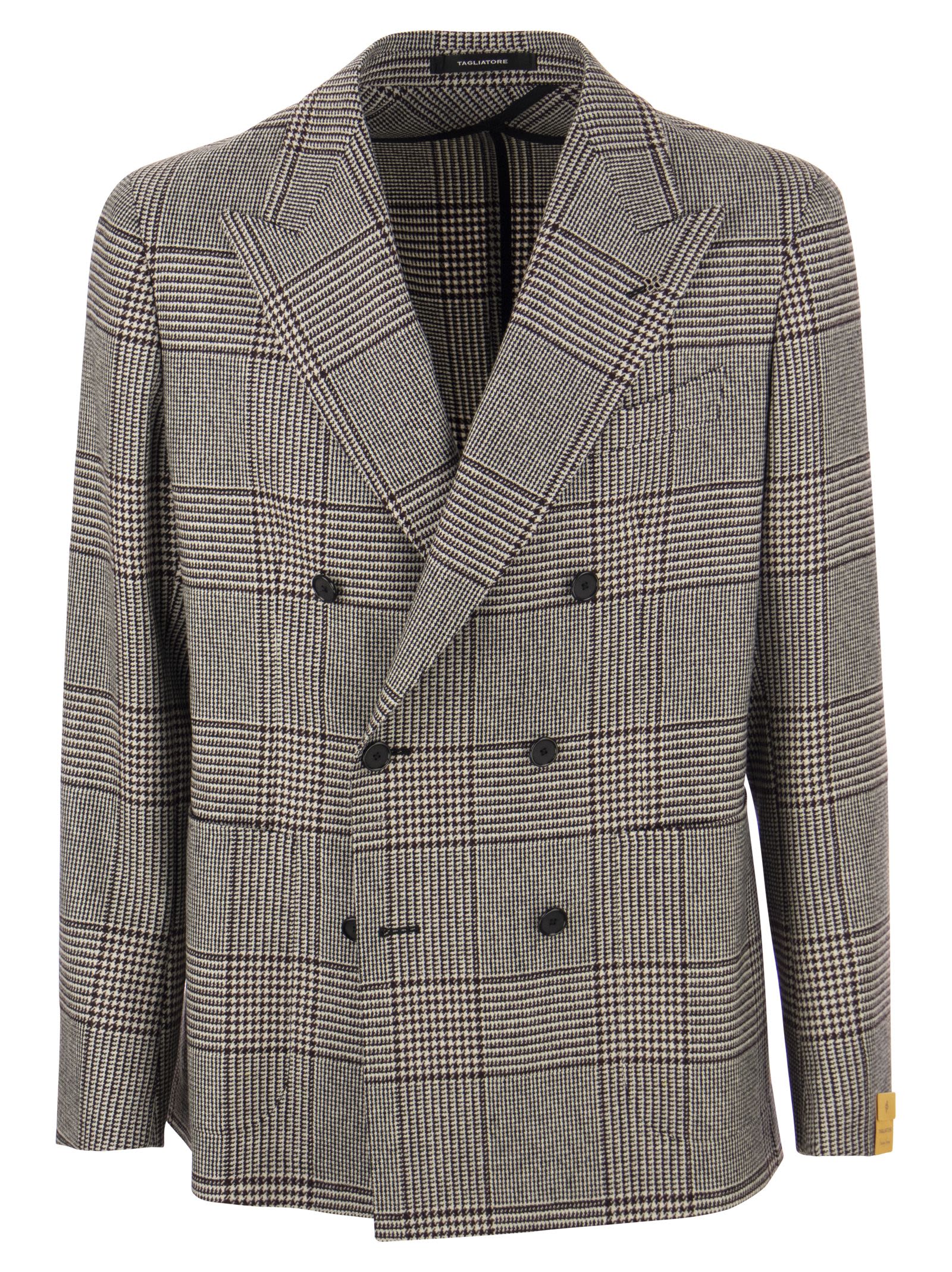 Tagliatore Double-breasted Prince Of Wales Jacket