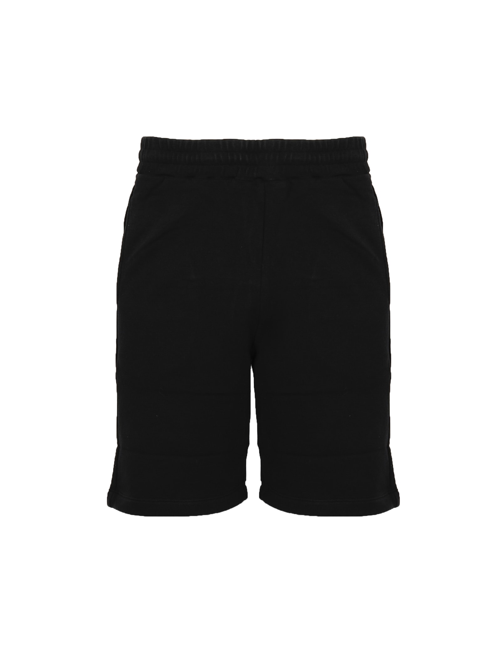 Shop Golden Goose Bermuda Shorts In Cotton In Black