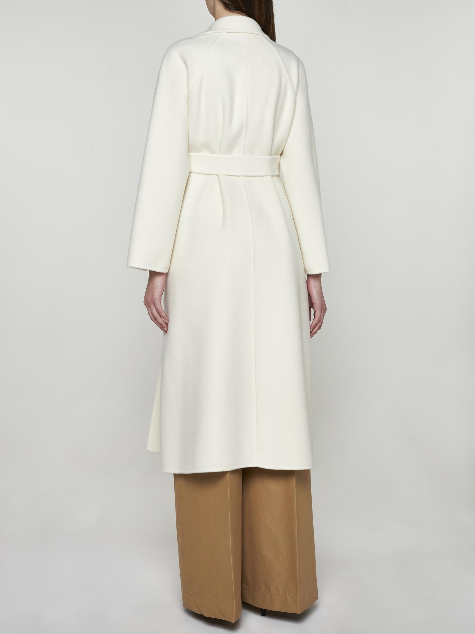 Shop Max Mara Ludmilla Cashmere Coat In White