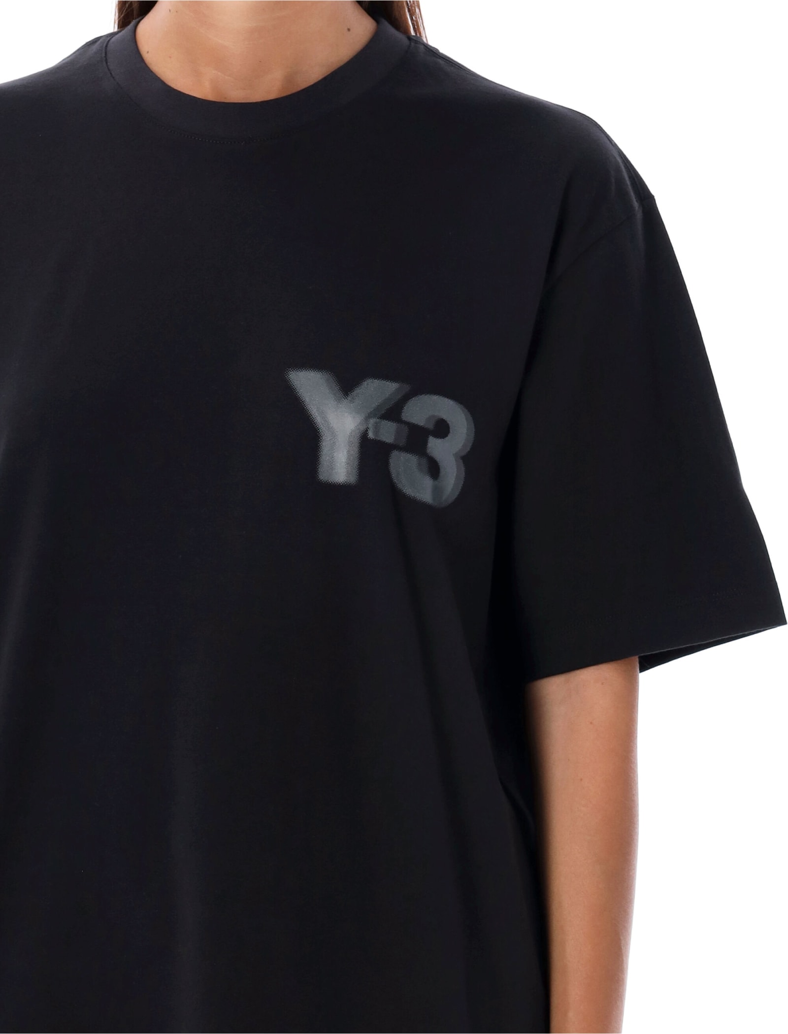 Shop Y-3 Reflective Logo T-shirt In Black