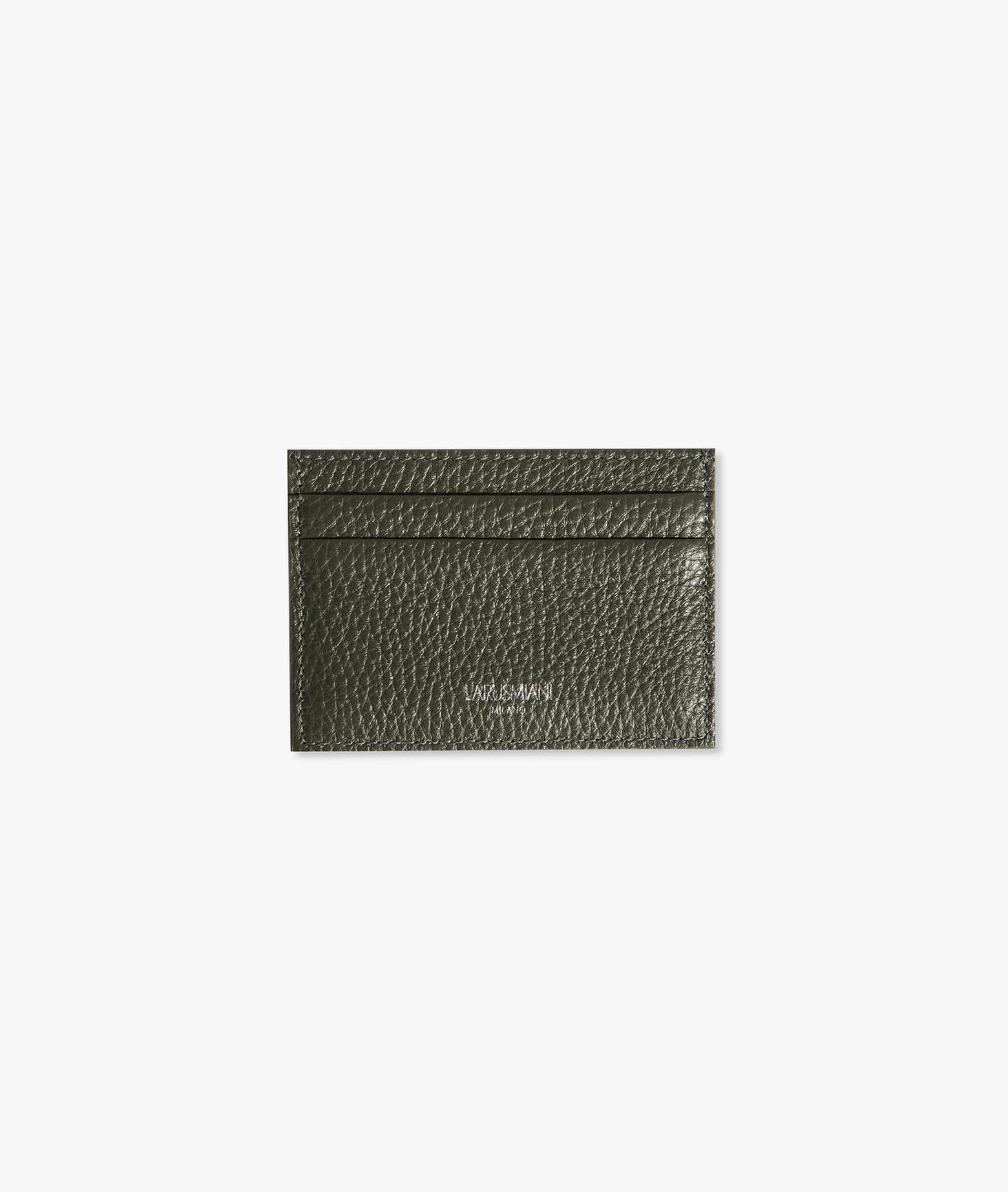 Larusmiani Horizontal Card Holder St.moritz Wallet In Olive