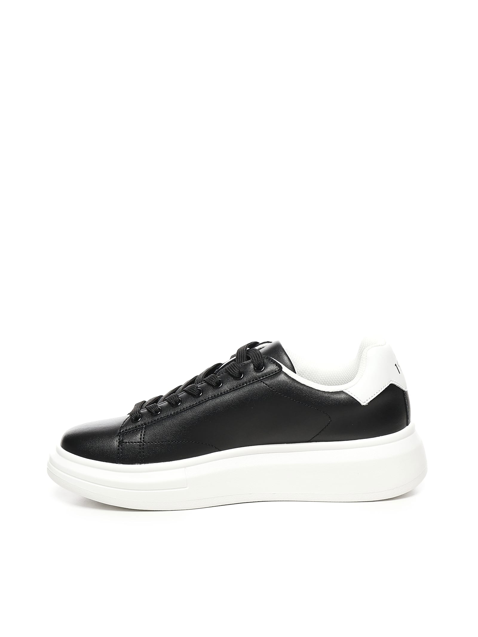 Liu •jo Leather Platform Sneakers In Black