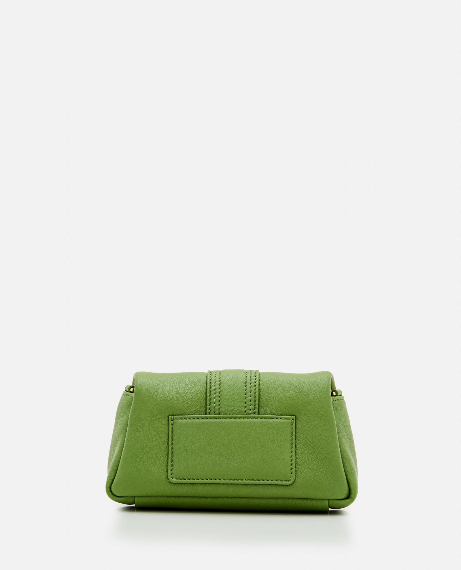 Shop Jacquemus Le Petit Bambimou Leather Shoulder Bag In 550 Green