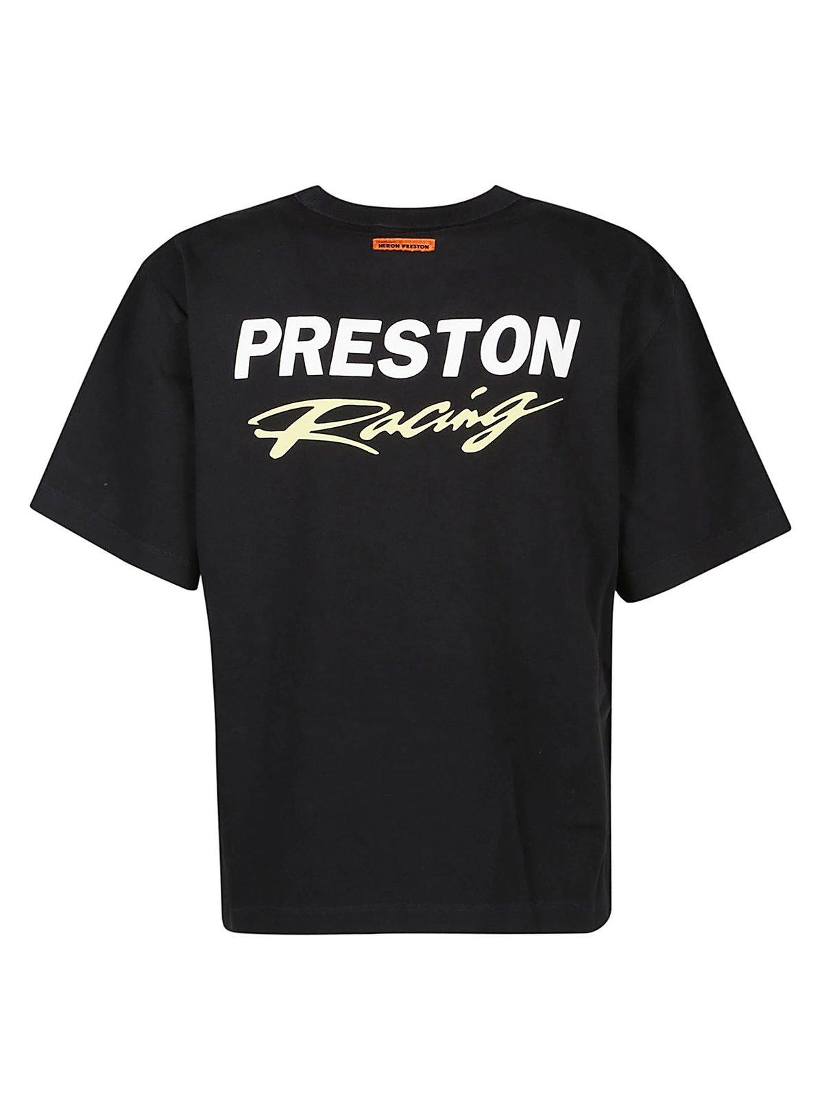 Shop Heron Preston Logo Printed Crewneck T-shirt In Black