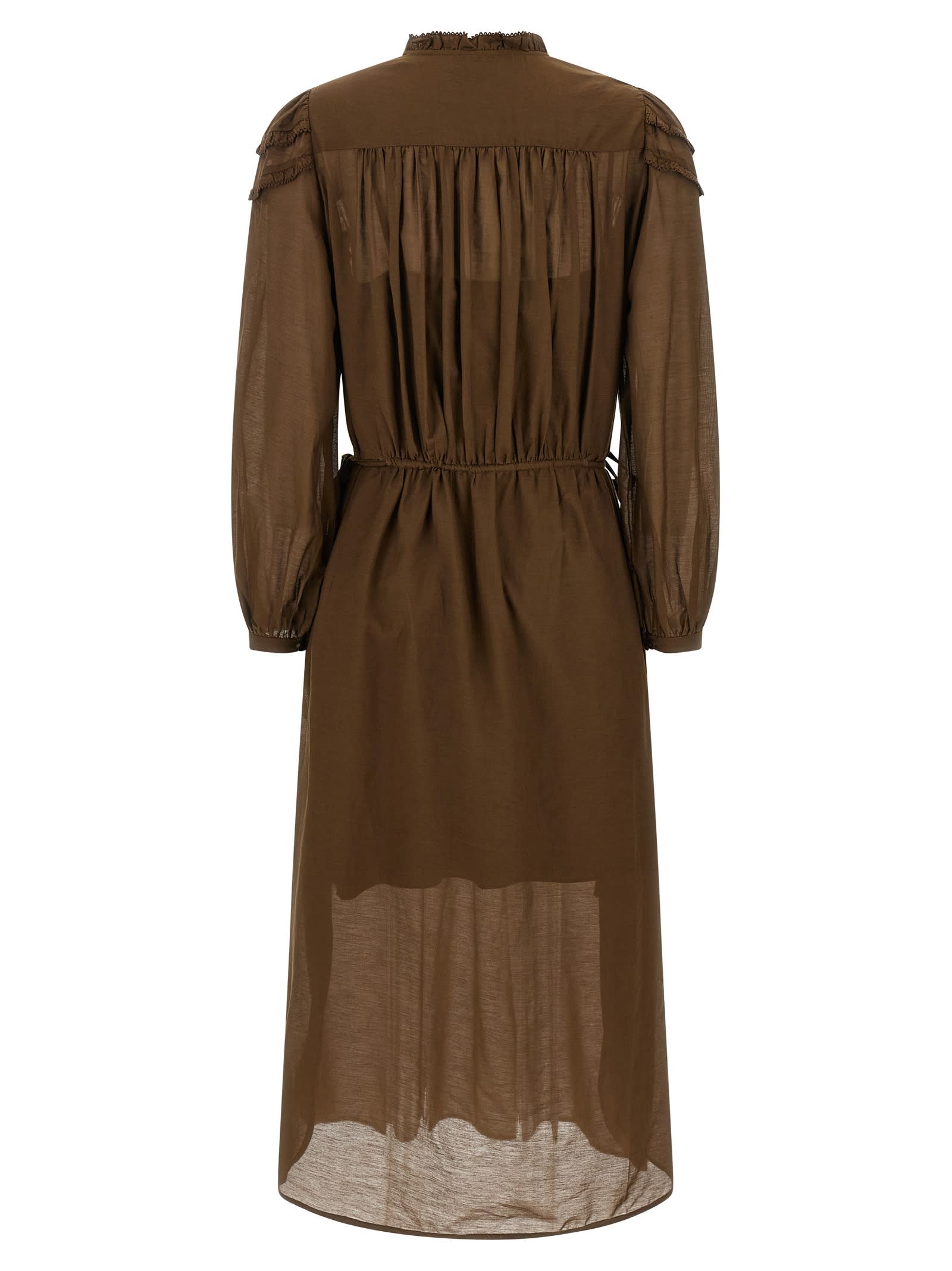 Isabel Marant Étoile Charissa Dresses Green In Brown