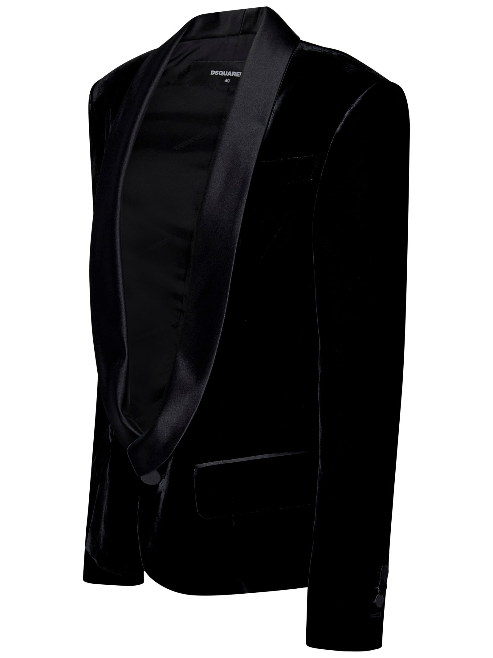 Shop Dsquared2 Dean Statement Blazer In Black