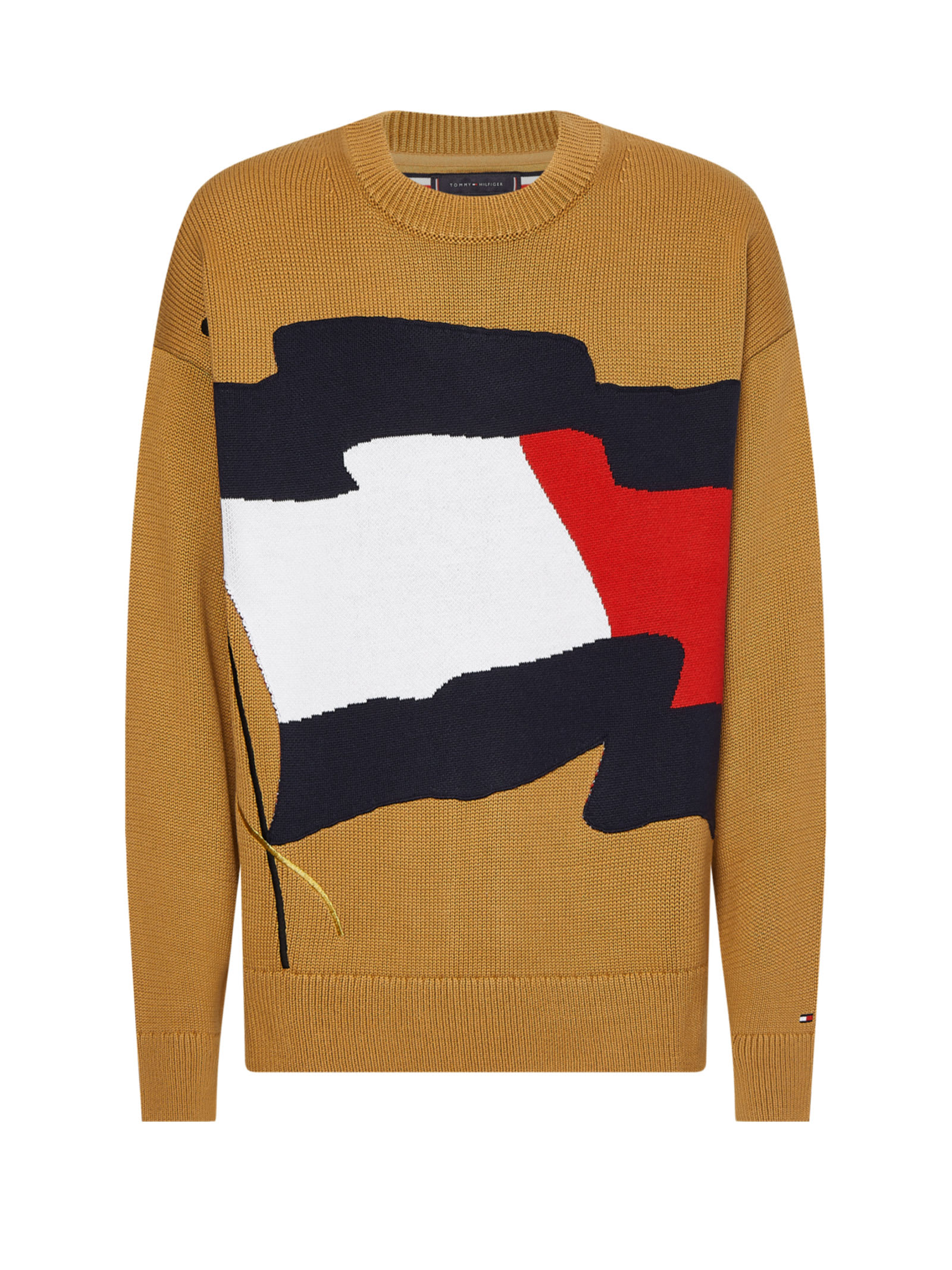 Tommy Hilfiger Cotton Sweater With Flag Print