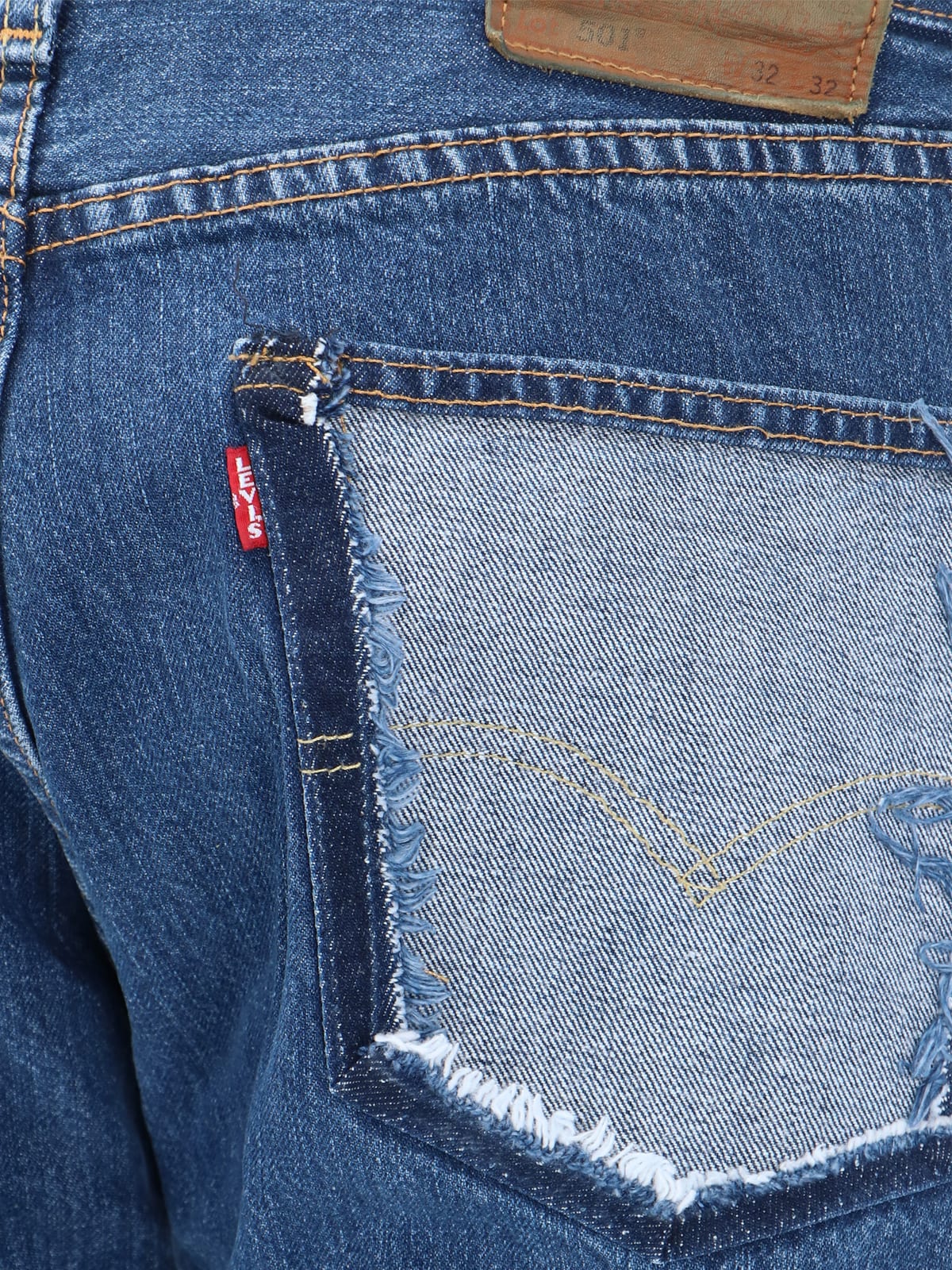 3.paradis Freedom Birds Straight Leg Denim Jeans Levis Collab Blue ...