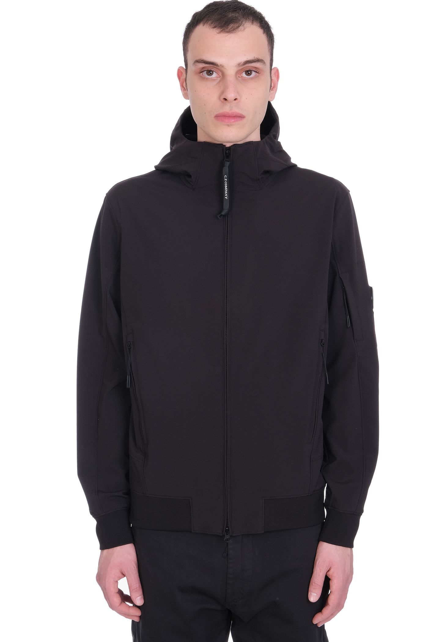 C.P. Company Casual Jacket In Black Synthetic Fibers